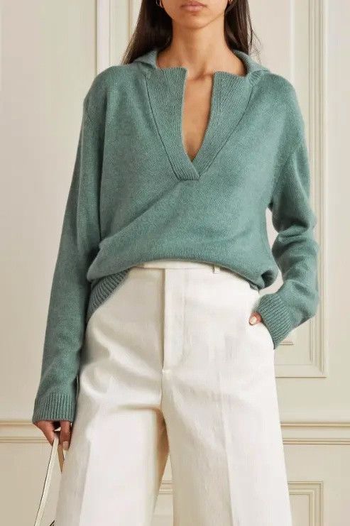 Lisa Yang LISA YANG Cashmere Celeste Pullover Sweater Green Size 1 S/M Size S / US 4 / IT 40 - 2 Thumbnail