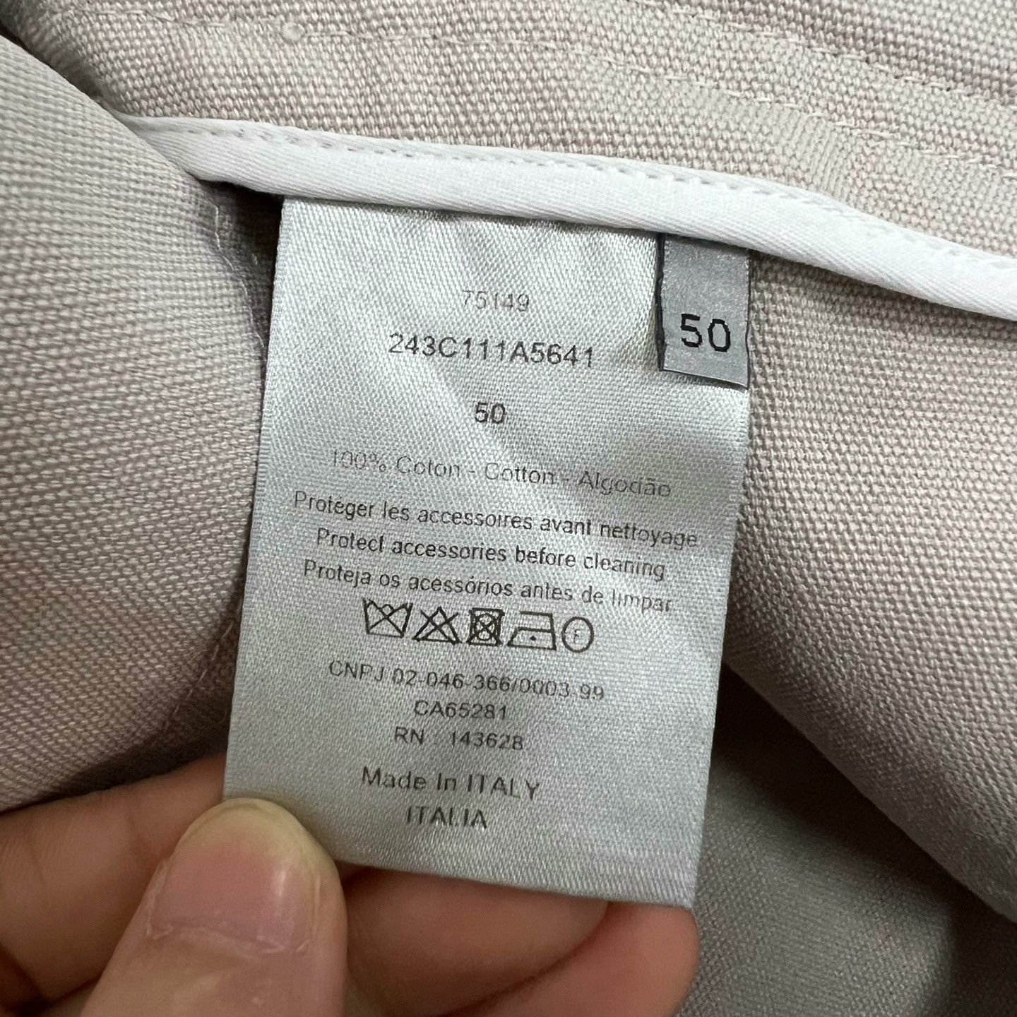Dior Dior Solid Straight Utility Cargo Pants Size US 34 / EU 50 - 5 Thumbnail