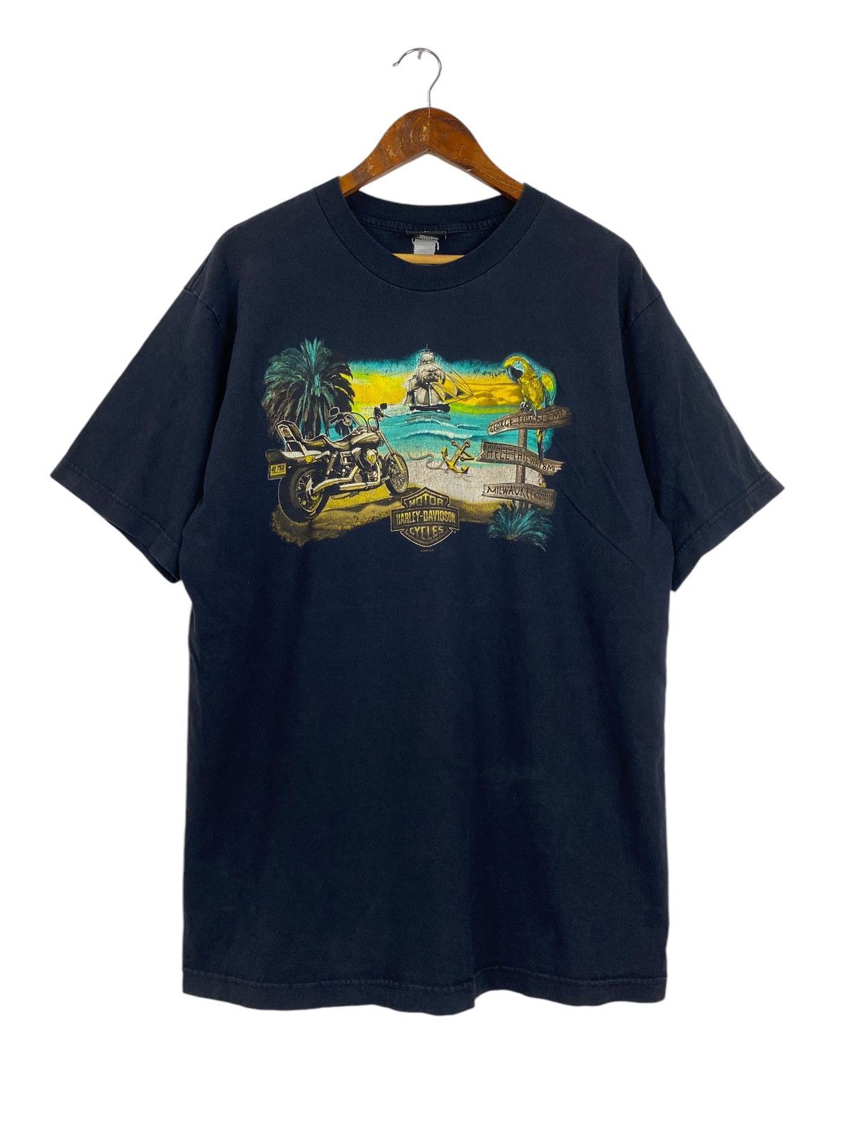 Harley Davidson Vintage 90s Harley Davidson T-shirt Size US XL / EU 56 / 4 - 1 Thumbnail