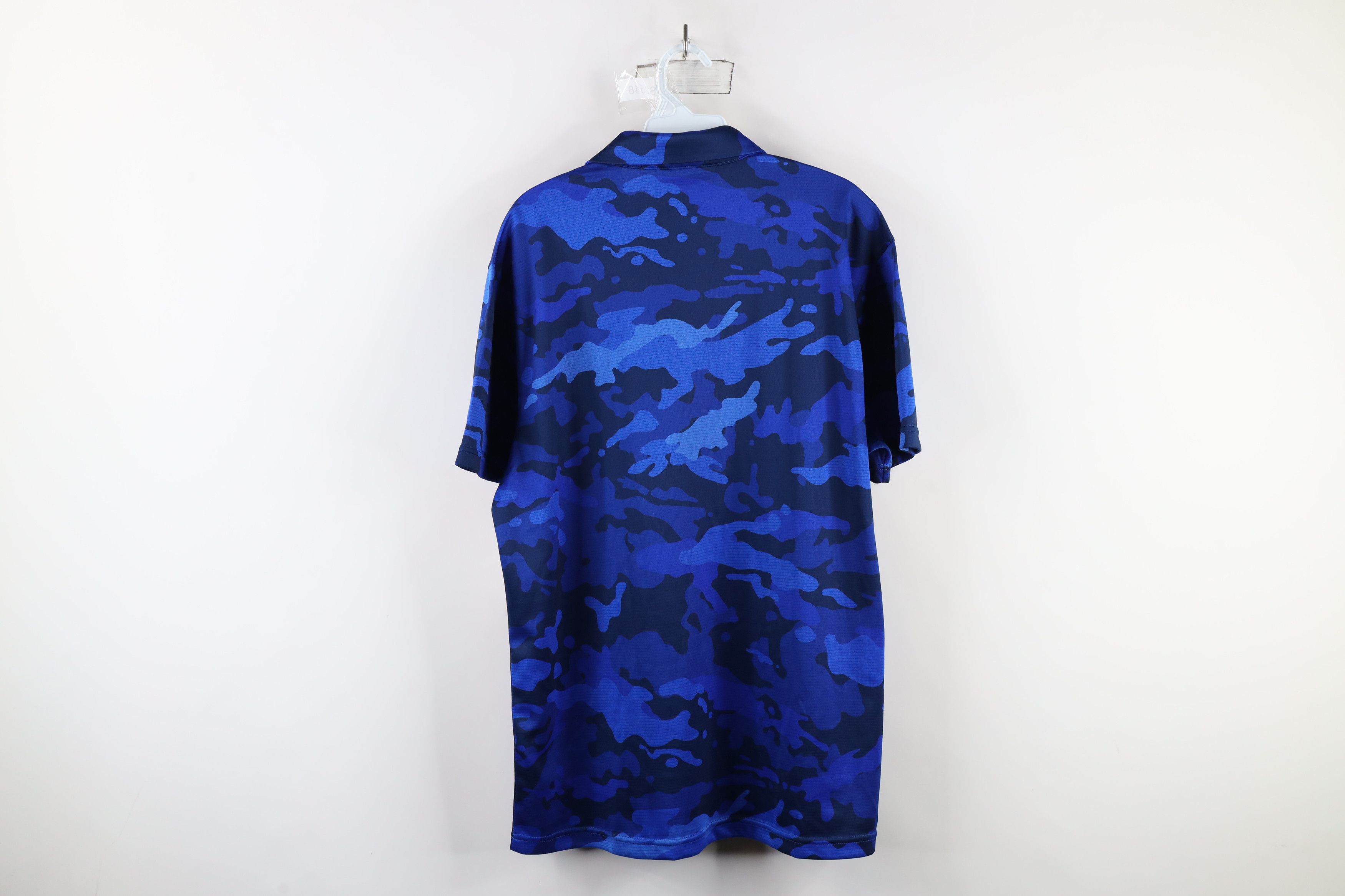 Reebok × Vintage New Reebok Crossfit Camouflage Short Sleeve Polo Shirt Blue Size US L / EU 52-54 / 3 - 11 Thumbnail