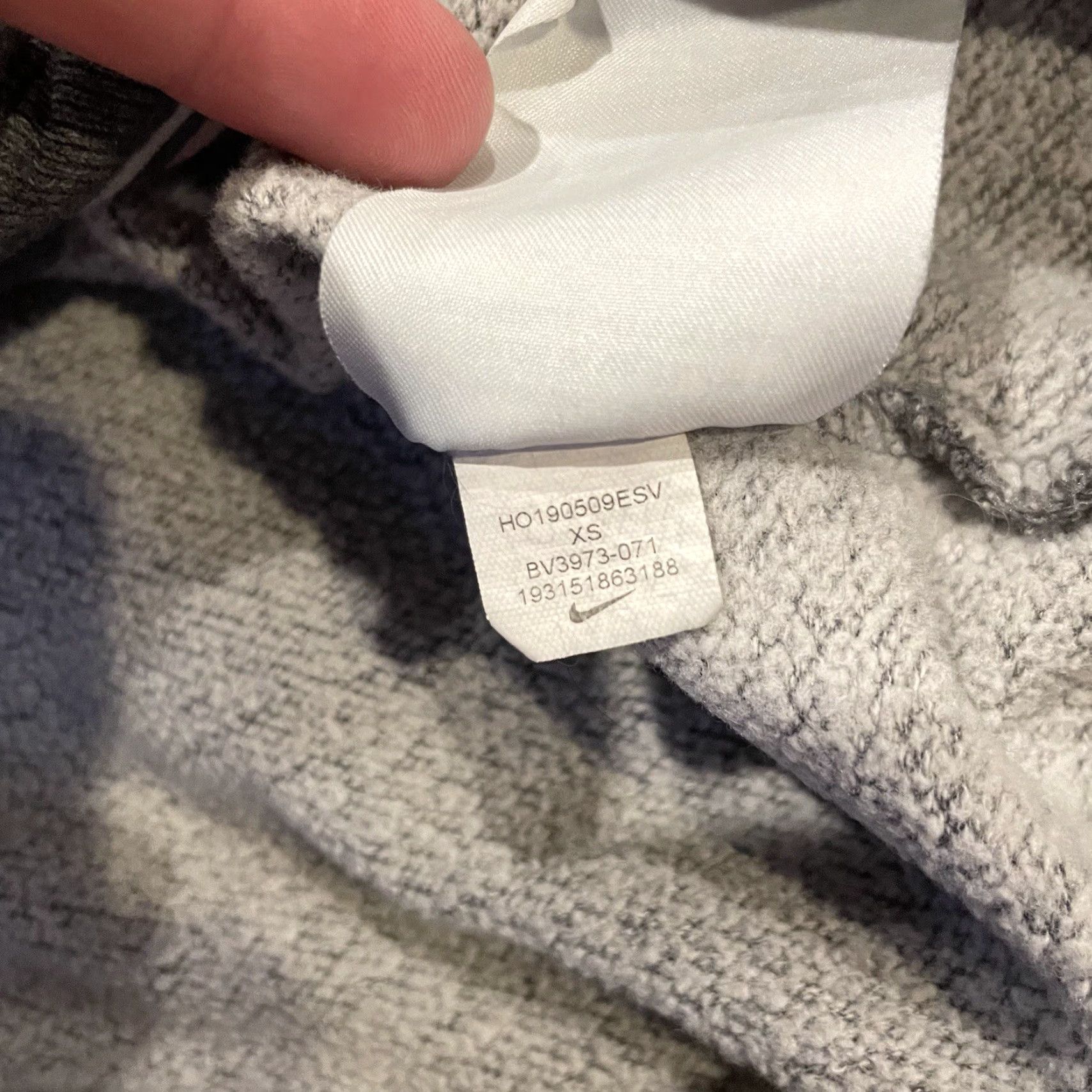Nike Nike Sportswear Hoodie Women XS Gray Nike Swoosh Varsity Pullover Long Sleeve Hooded Pockets Easy Care All Seasons Size XS / US 0-2 / IT 36-38 - 7 Thumbnail