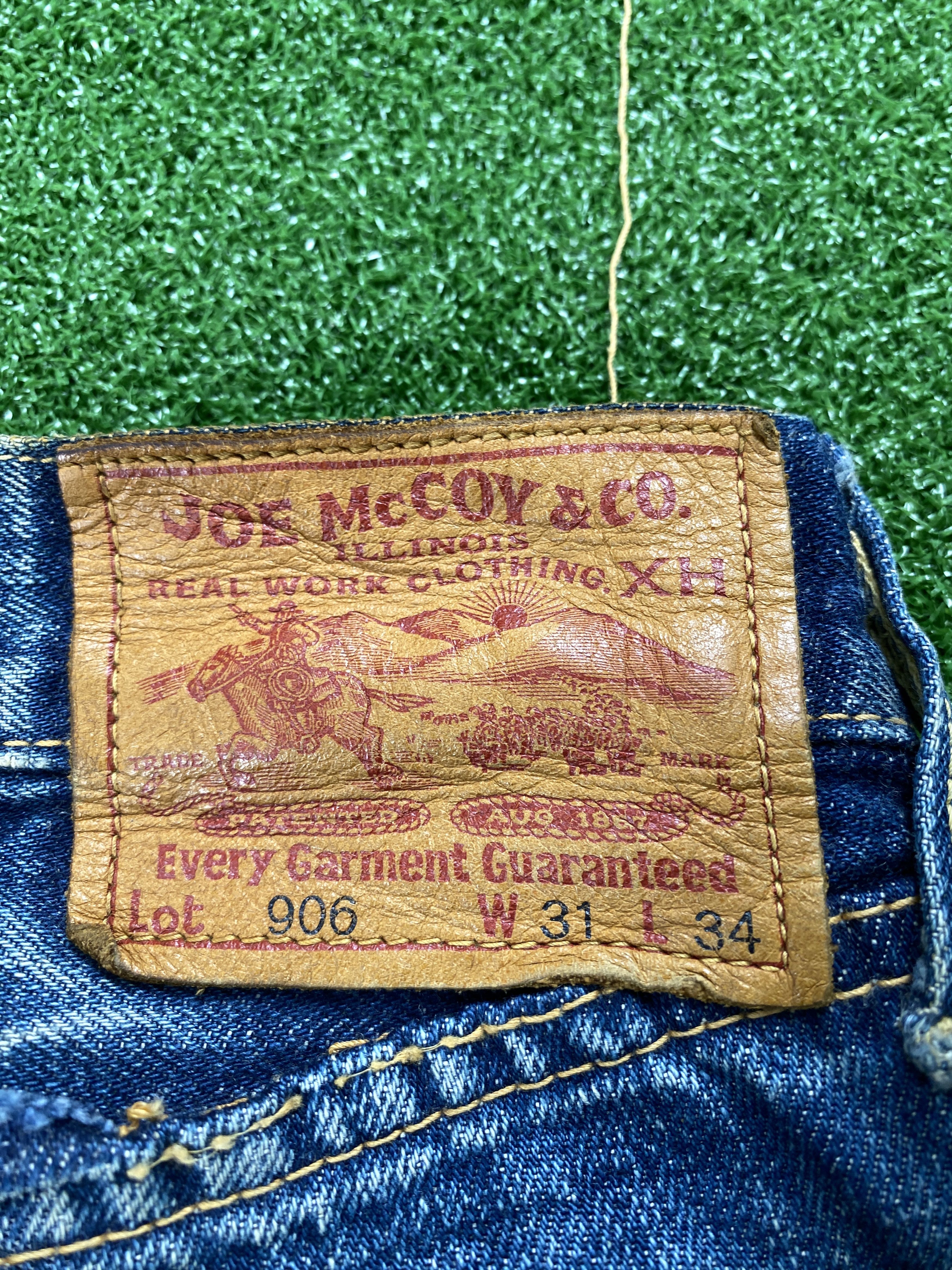 Japanese Brand 💢 Selvedge Joe Mccoy & Co Faded Distressed Jeans CP0084 Size US 32 / EU 48 - 14 Thumbnail