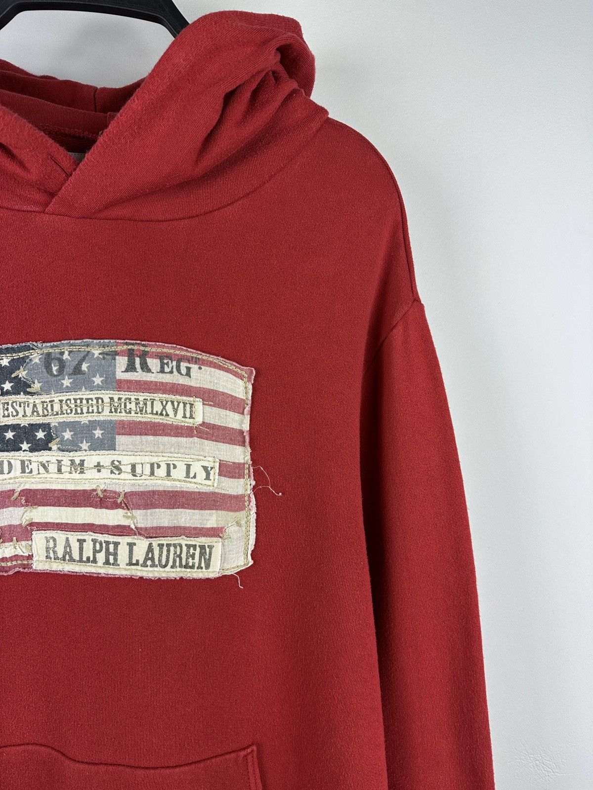 Denim & Supply Ralph Lauren Vintage Denim & Supply Ralph Lauren Big American Flag Hoodie Size US L / EU 52-54 / 3 - 3 Thumbnail