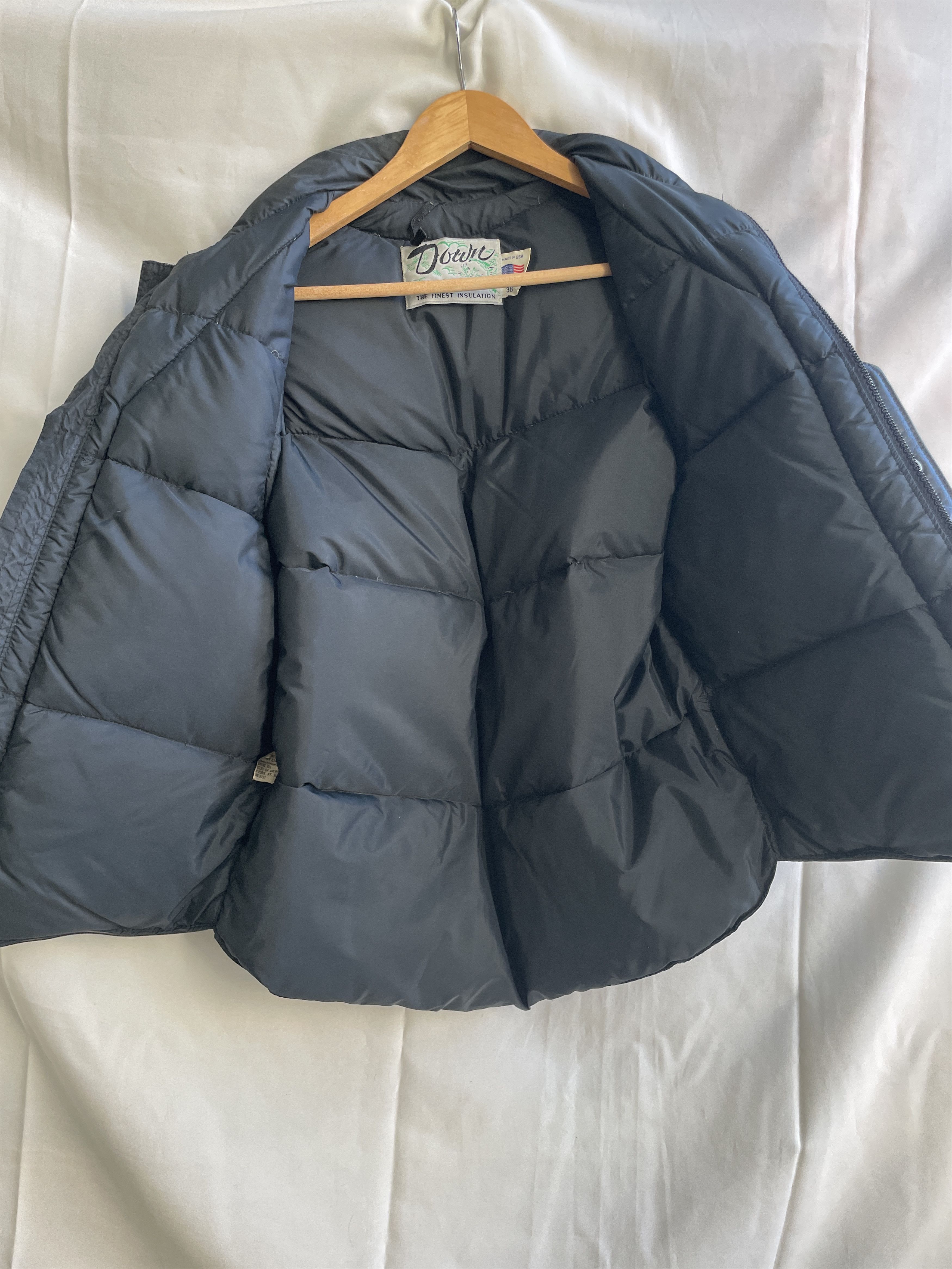 Schott Down by Schott Vintage 80's 123V Down Leather Vest Size 38 Size US M / EU 48-50 / 2 - 3 Thumbnail