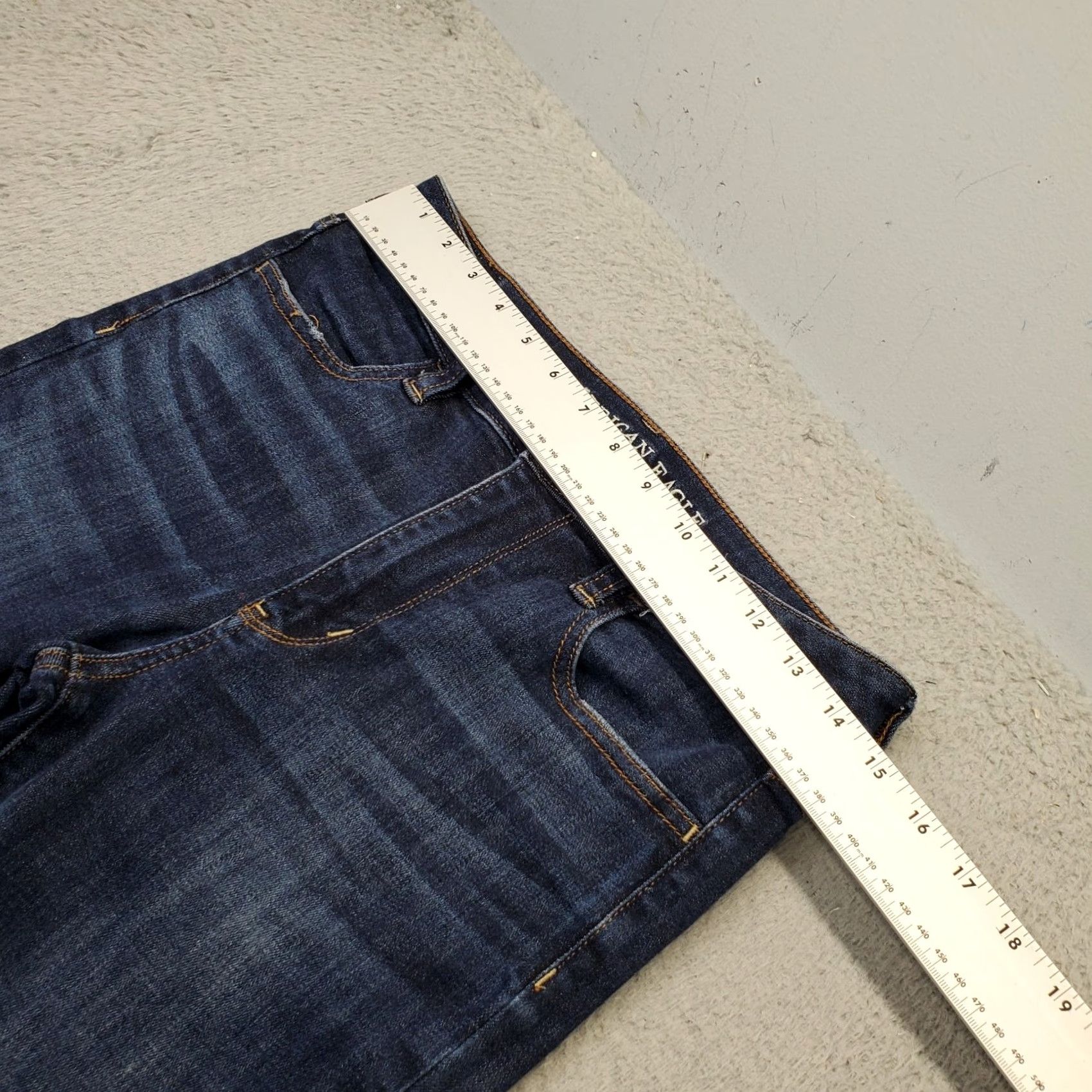American Eagle Outfitters American Eagle Outfitters Skinny Jeans Womens 8 SHORT Blue Denim Dark Wash Skinny Jeans Womens 8 SHORT Size 30" / US 8 / IT 44 - 3 Thumbnail