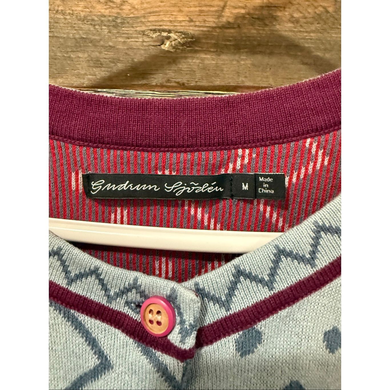 Guru Gudrun Sjoden Cotton Multicolor Gradient Sweater Cardigan Si Size M / US 6-8 / IT 42-44 - 3 Thumbnail