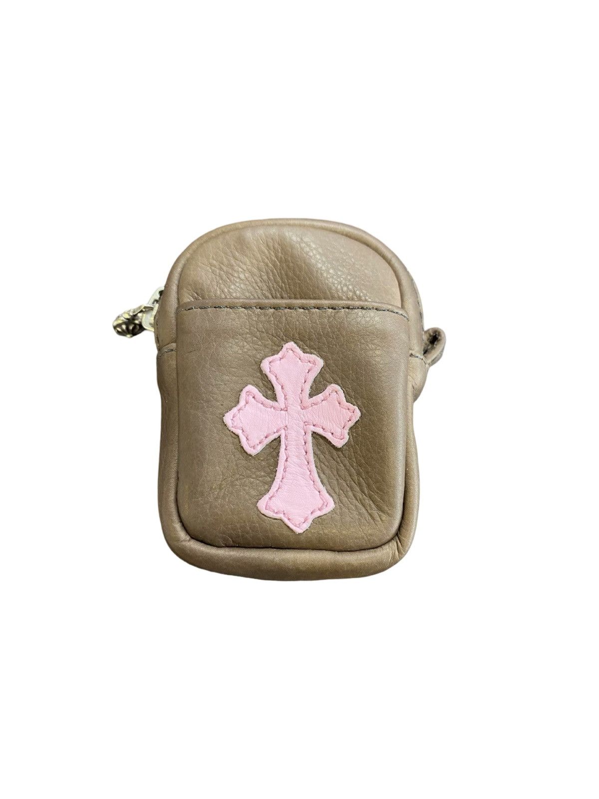 Chrome Hearts Leather cross patch AirPod case bag Size ONE SIZE - 1 Thumbnail