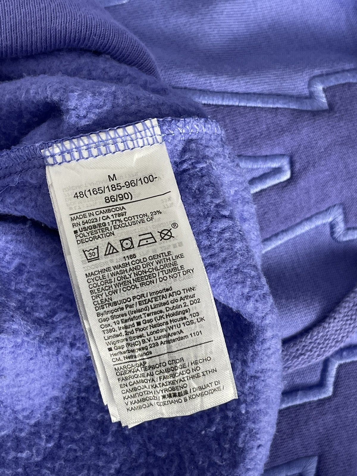 Gap PURPLE GAP HOODIE Size US M / EU 48-50 / 2 - 6 Thumbnail