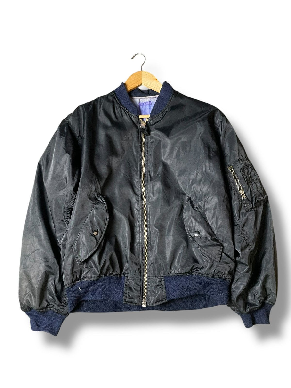 Japanese Brand × Vintage Japanese Brand Reversible Bomber Jacket (103) Size US L / EU 52-54 / 3 - 1 Thumbnail