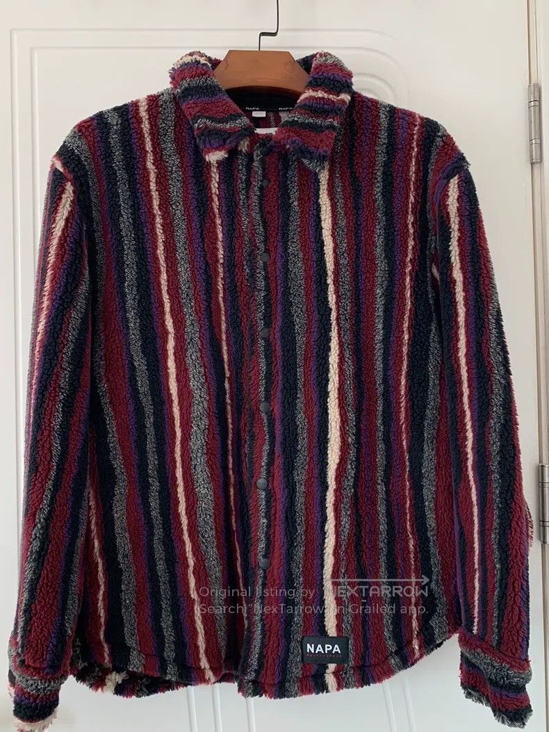 Martine Rose Martine Rose Burgundy fleece jacket Size US L / EU 52-54 / 3 - 1 Thumbnail