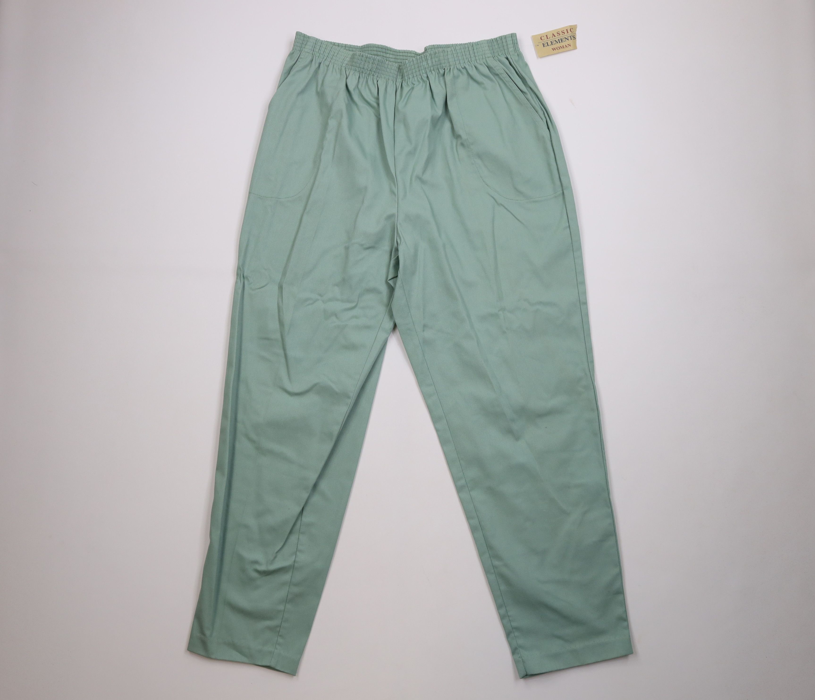 Vintage Deadstock Vintage 90s Streetwear Fit Tapered Leg Pants Green Size 40" / US 18 - 1 Thumbnail
