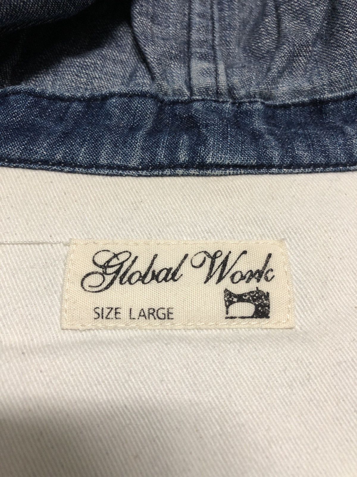 Vintage Vintage Japanese Brands Global Work Fullzipper Denim Jacket Size US L / EU 52-54 / 3 - 16 Thumbnail