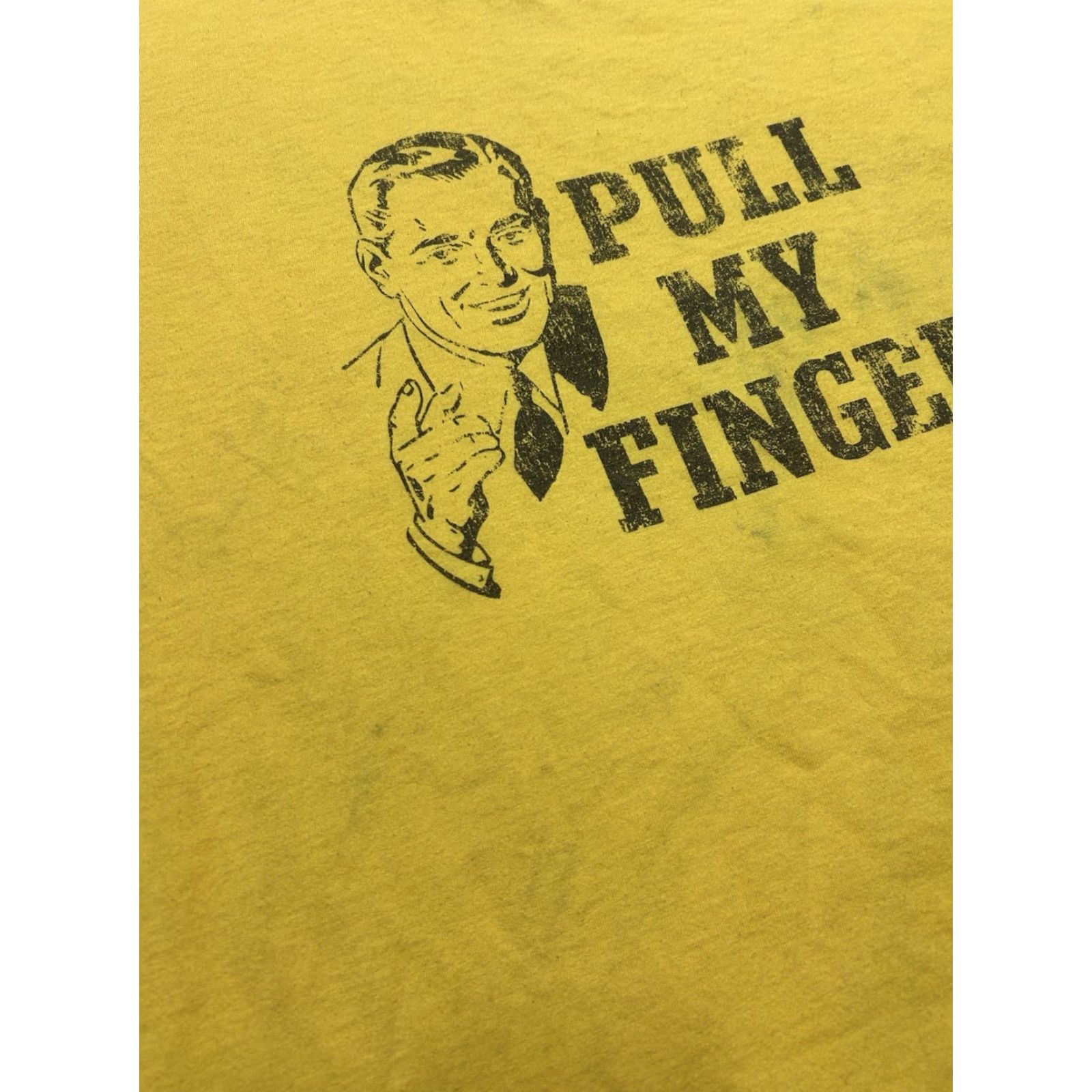 Hot Topic VINTAGE Hot Topic T-Shirt Funny Yellow XL Men Pull My Finger Graphic Graphic T Shirt 90s Funny Joke Size US XL / EU 56 / 4 - 3 Thumbnail