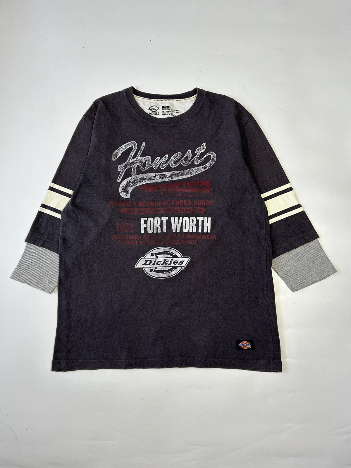Dickies × Japanese Brand DICKIES 3/4 SLEEVE COTTON TSHIRT Size US XL / EU 56 / 4 - 1 Thumbnail