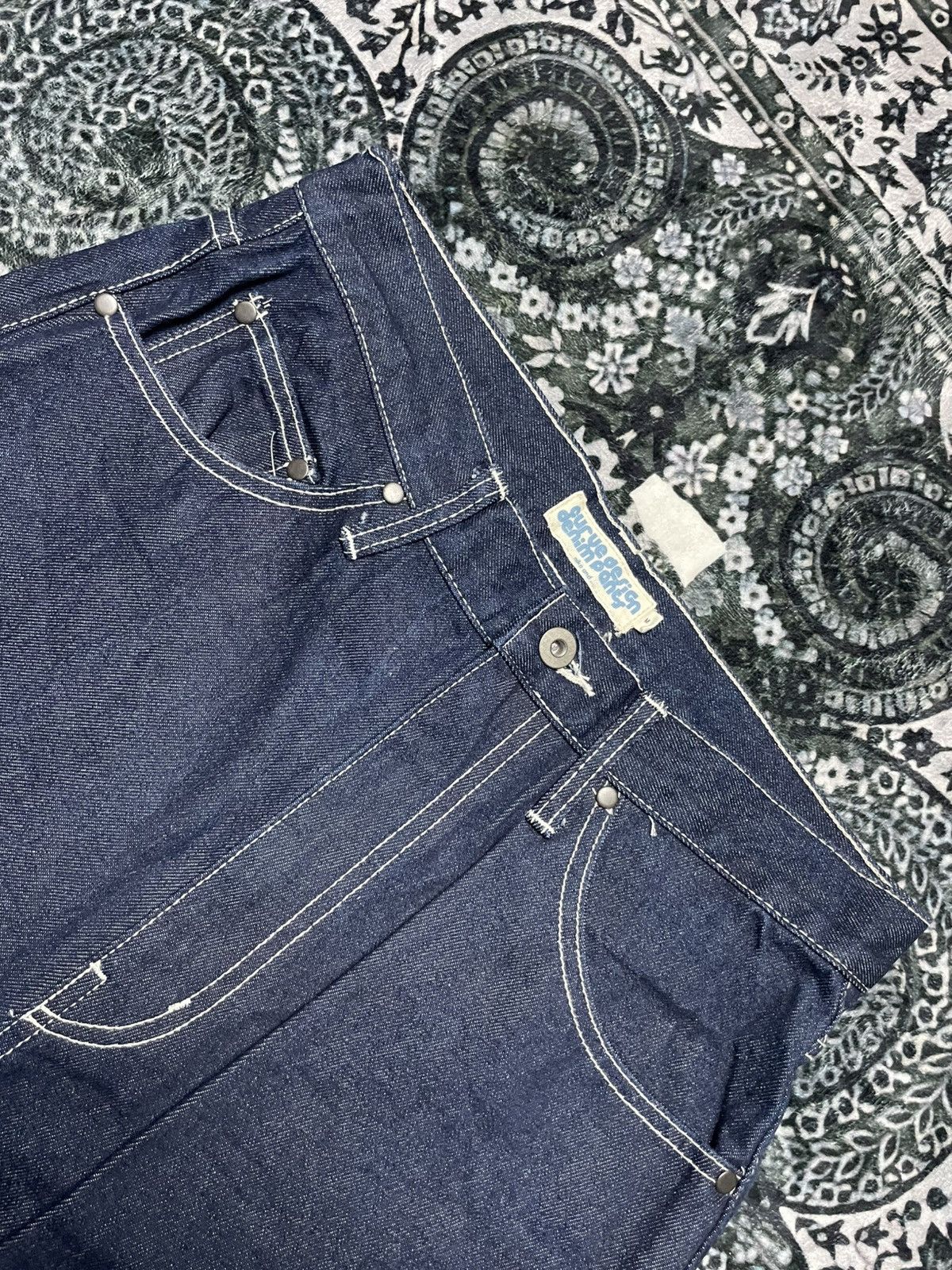 Japanese Brand Rare Curve Design Denim Pants Niko And… Size US 31 - 3 Thumbnail