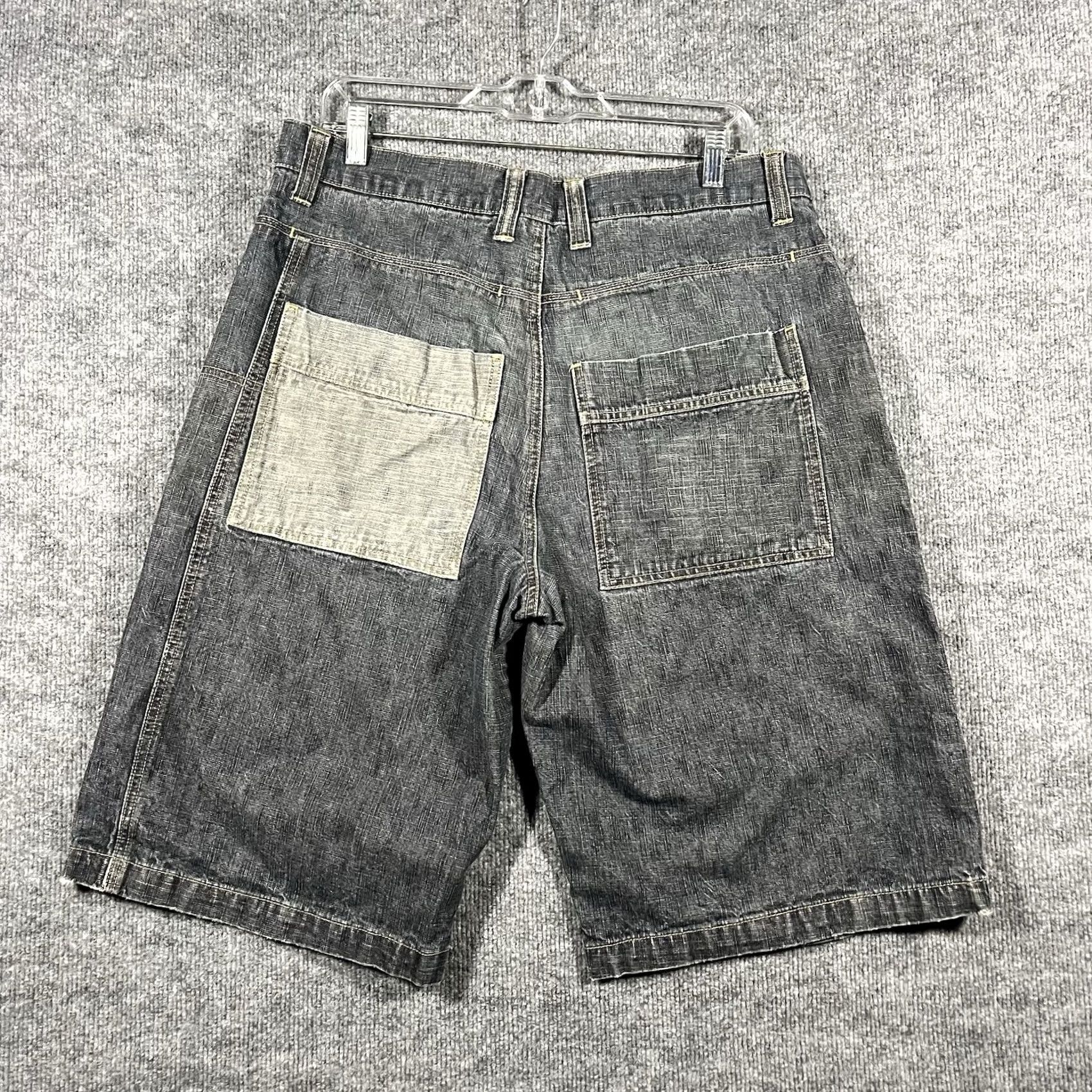 Vintage Vintage Y2K Reverb Denim Baggy Jean Shorts Mens 36 Wide Leg Long Skater Grunge 90s Size US 36 / EU 52 - 6 Thumbnail