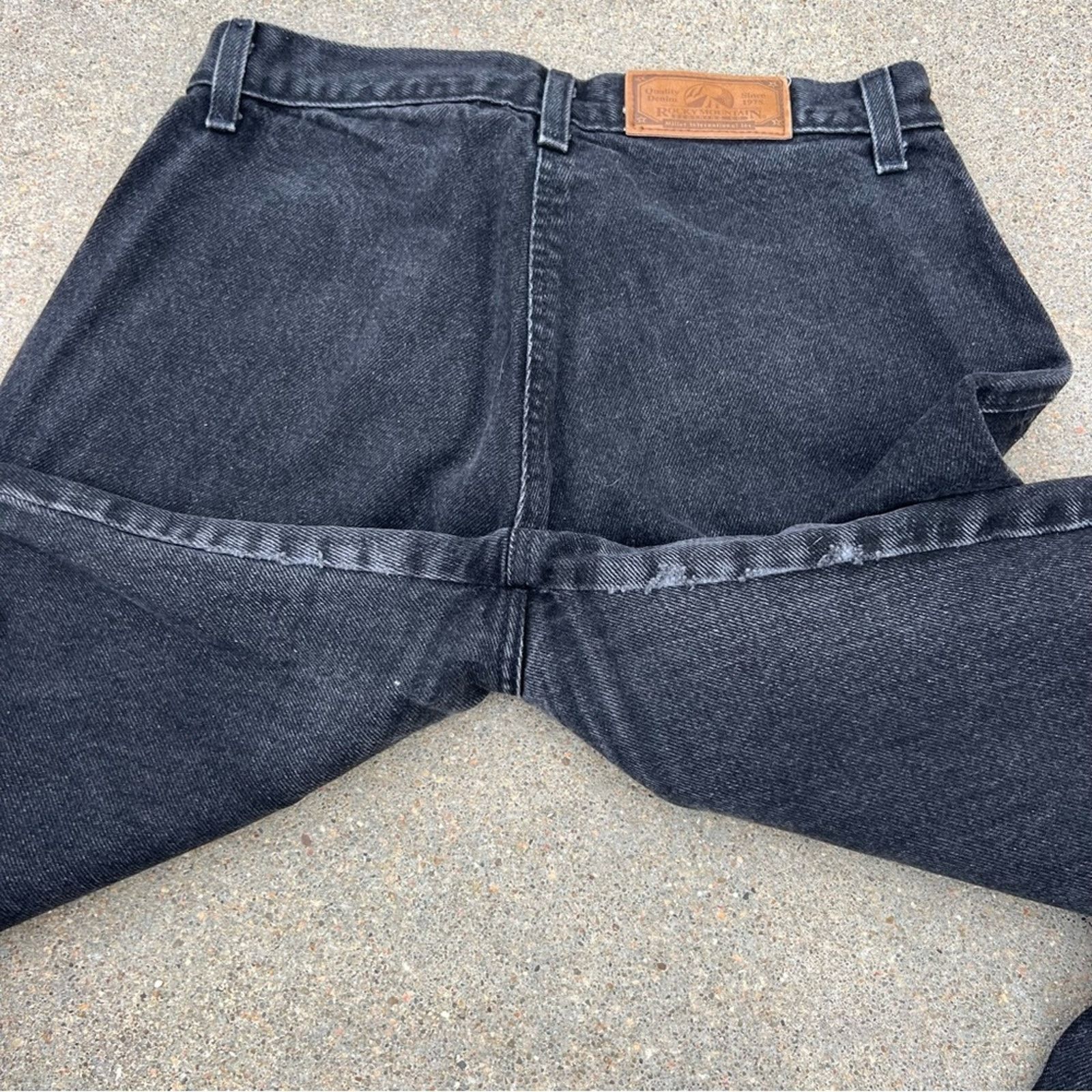 Rockies Black High Waist Wedgie Fit Bareback Cowgirl Jeans