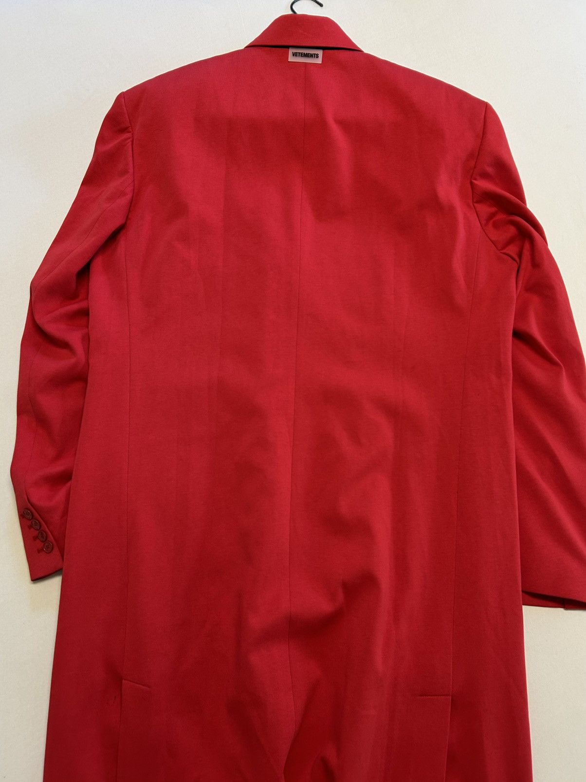 Vetements FW2022 Power-Shoulder Coat Red Size US L / EU 52-54 / 3 - 10 Thumbnail