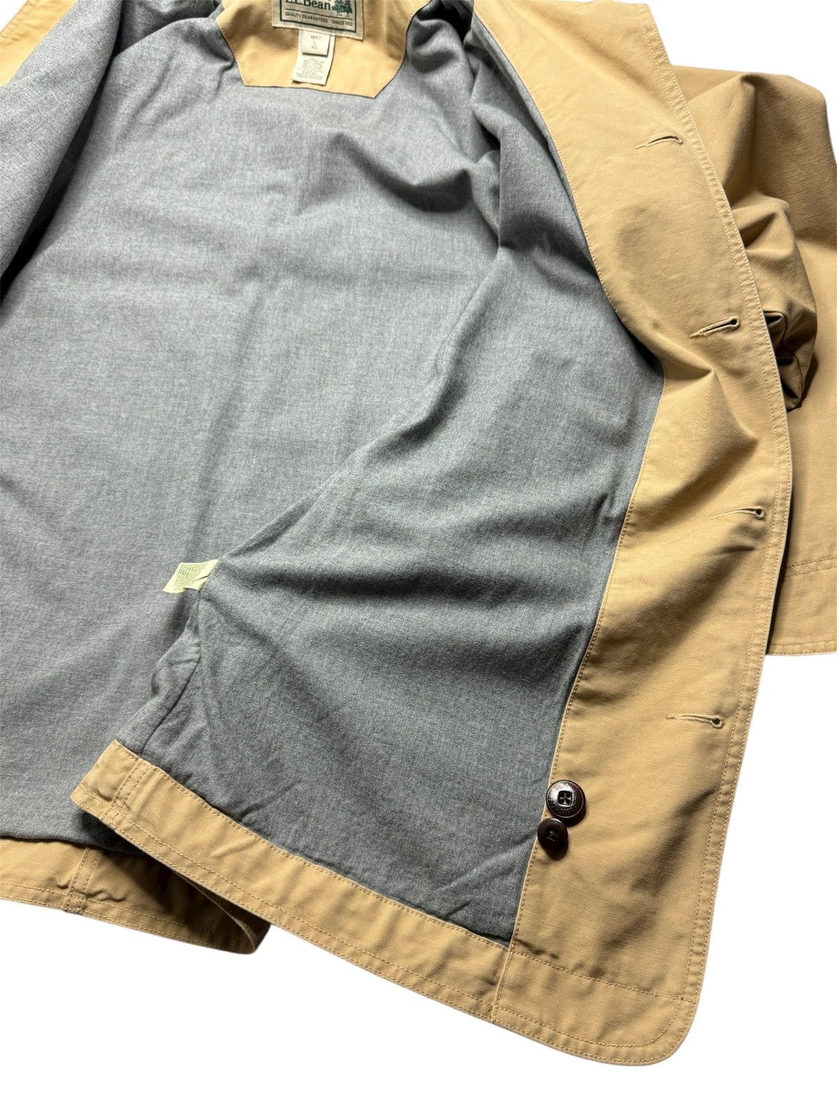L.L. Bean LL Bean Tan Brown Corduroy Chore Jacket Coat Size US L / EU 52-54 / 3 - 7 Thumbnail