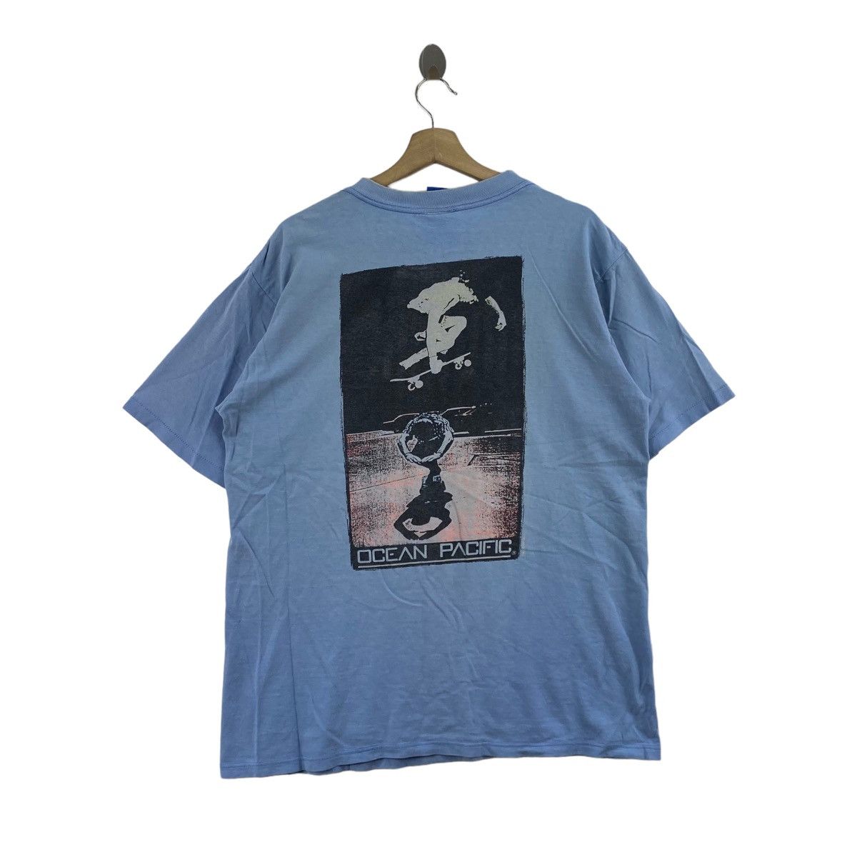 Ocean Pacific Vintage 90s OCEAN PACIFIC USA Skateboard Brand Print Size US L / EU 52-54 / 3 - 1 Thumbnail