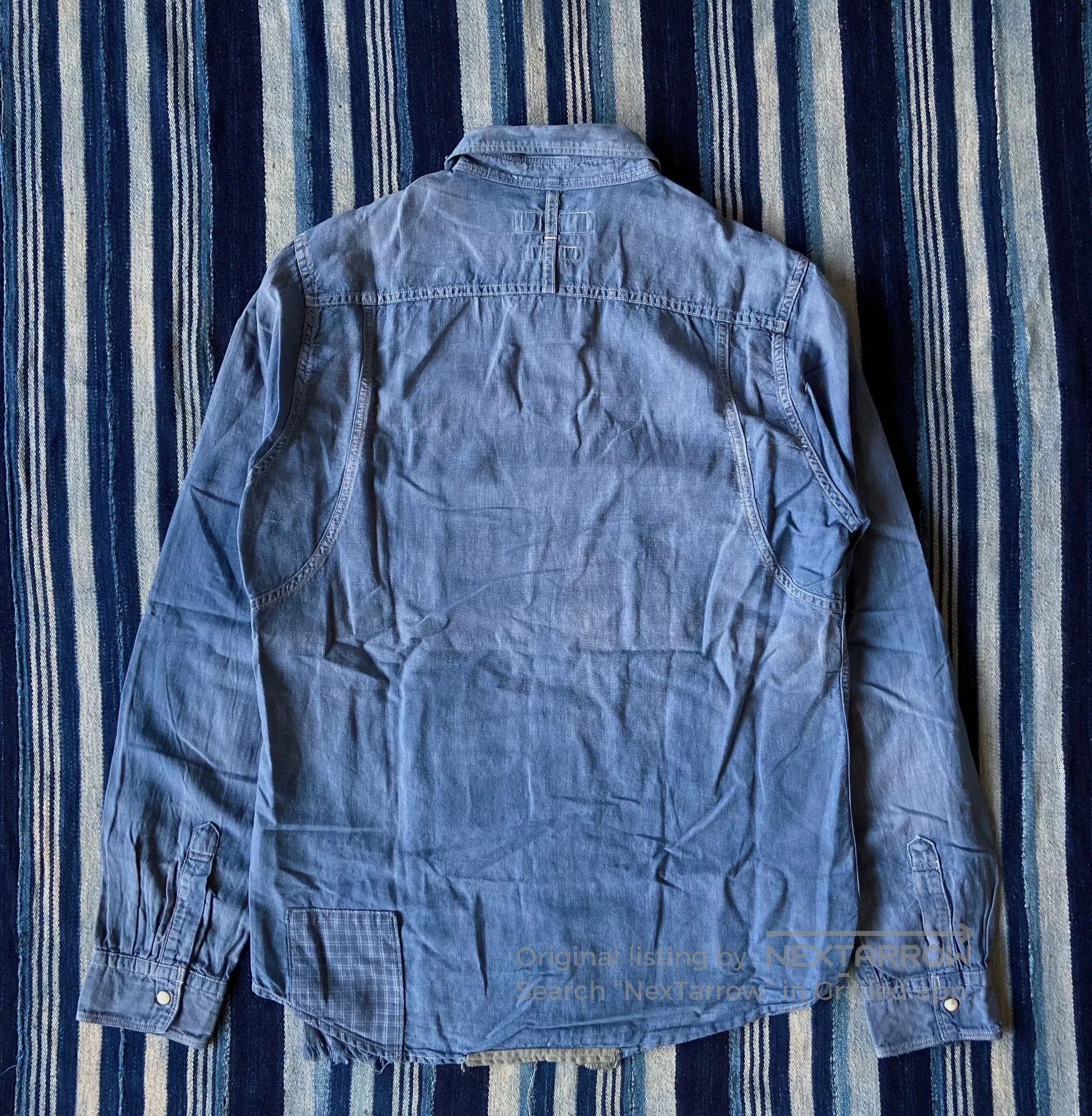 FDMTL fdmtl patchwork denim shirt 5yr wash. Size US L / EU 52-54 / 3 - 3 Thumbnail