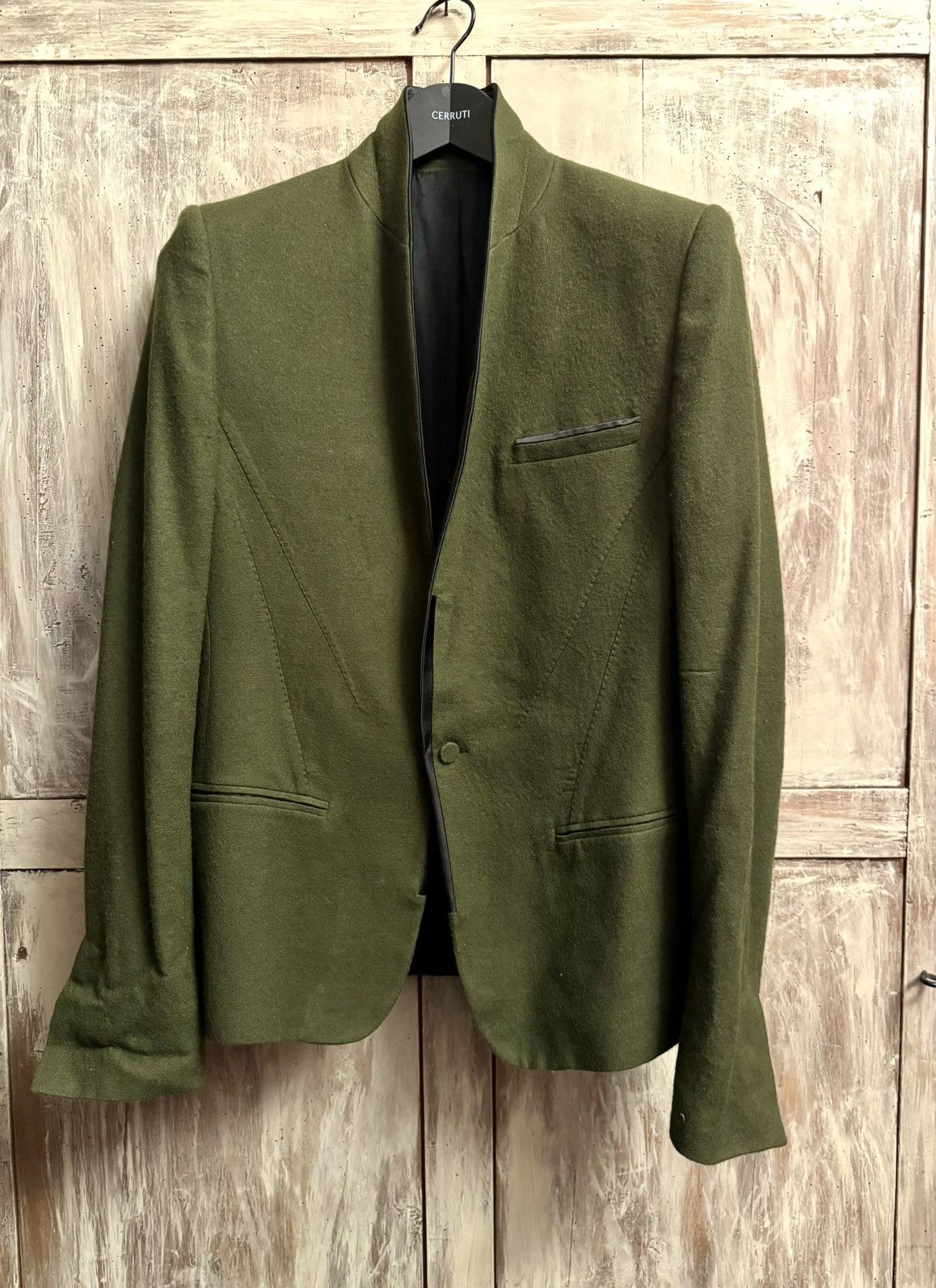 Haider Ackermann haider Ackermann green wool blazer 48 men fitted Size 48S - 8 Thumbnail