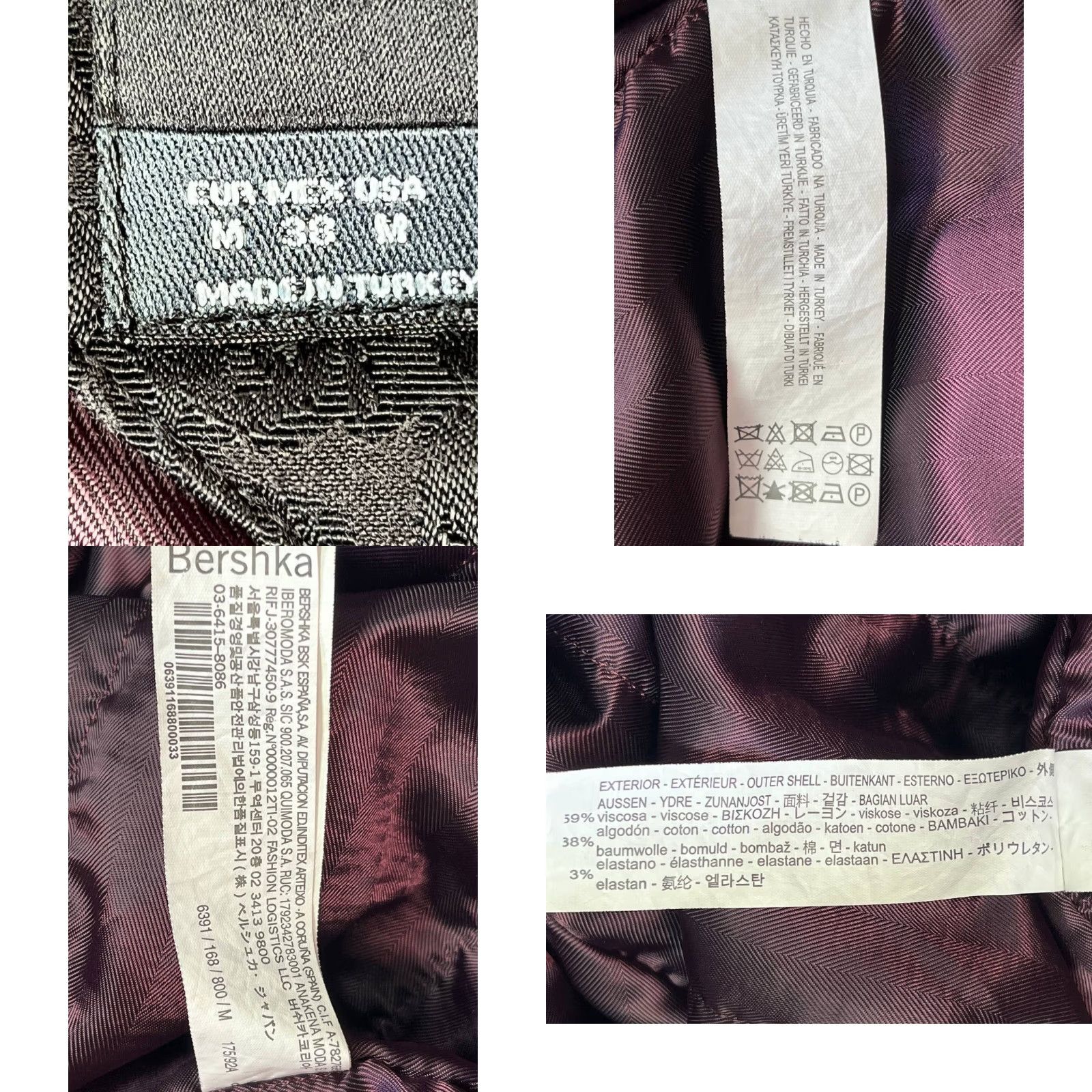 Bershka Bershka Jacket Full Zip Purple Embroidered Bomber Men's Medium Size US M / EU 48-50 / 2 - 8 Thumbnail