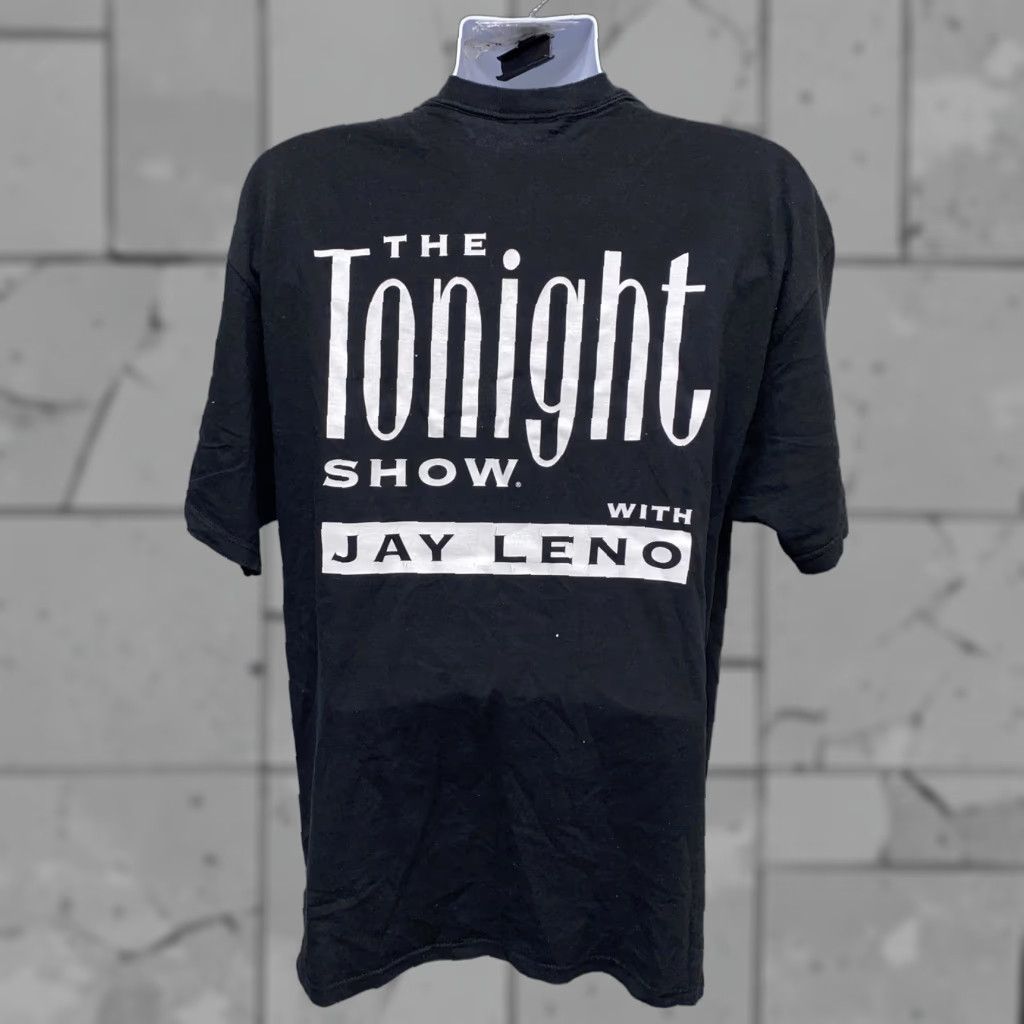Vintage THE TONIGHT SHOW WITH JAY LENO T-Shirt Mens Black Size L 23.5 In Armpit Size US L / EU 52-54 / 3 - 1 Thumbnail