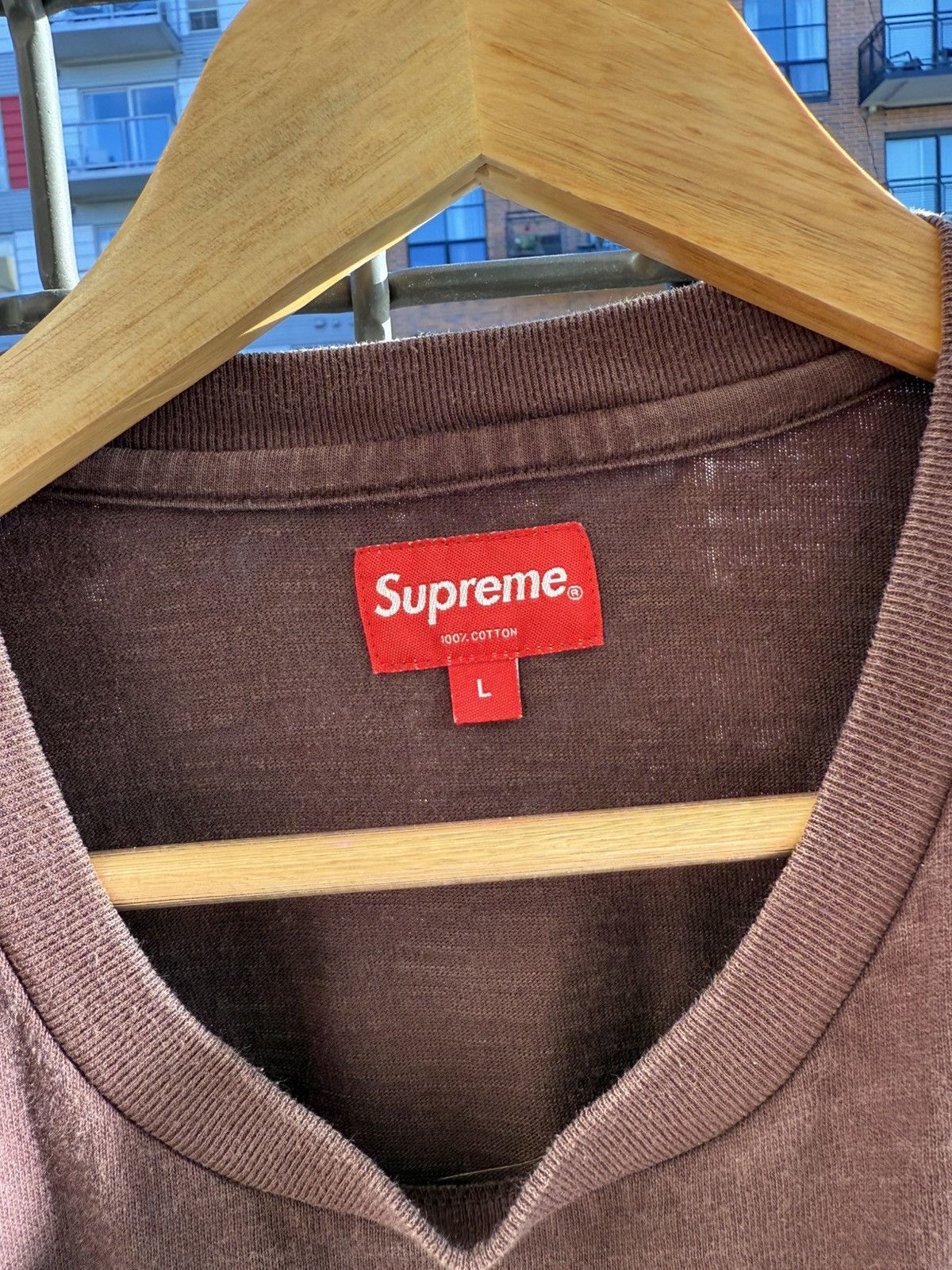 Supreme Supreme Classic Logo Brown Tee Size US L / EU 52-54 / 3 - 2 Thumbnail