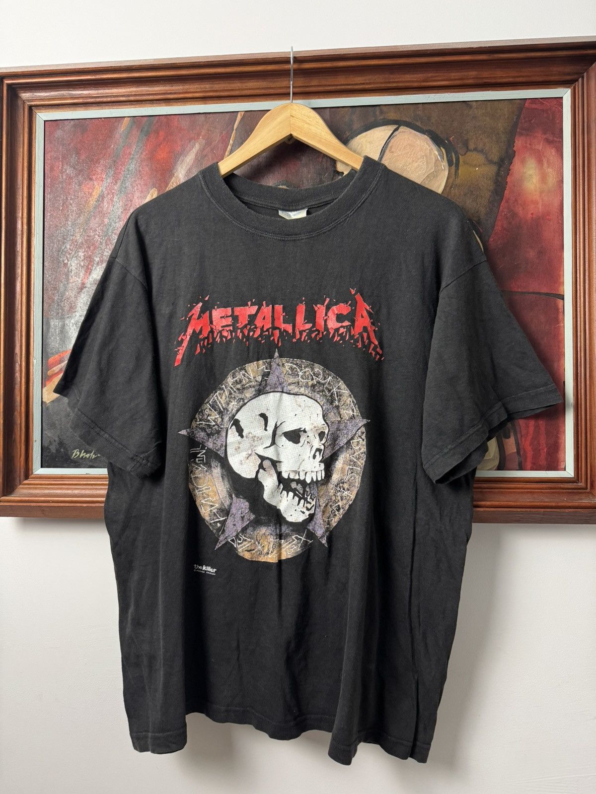 Band Tees vintage 90s Metallica Band Thrash Metal Tee Black Fade Skull Size US L / EU 52-54 / 3 - 1 Thumbnail