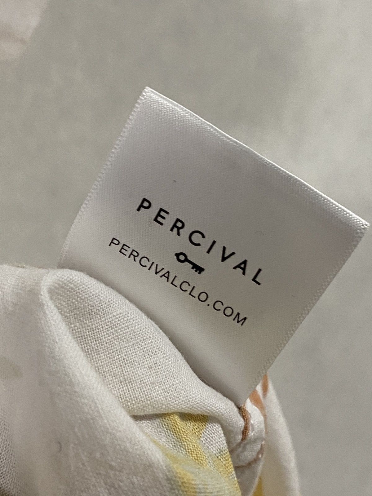 Percival Percival Linen Blend Hawaiian Style Floral Print Shirt Sz: M Size US M / EU 48-50 / 2 - 6 Thumbnail