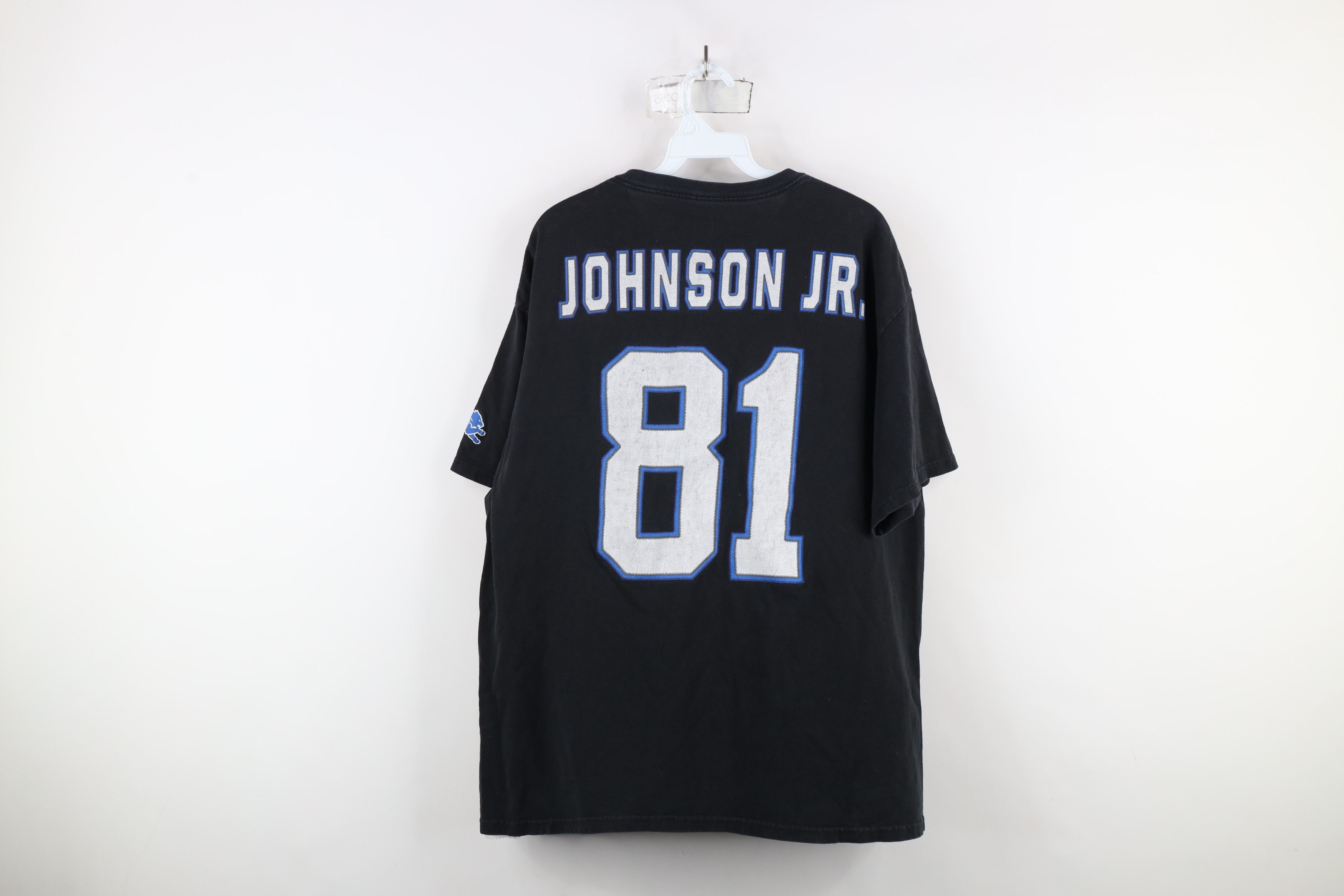 Vintage Vintage NFL Johnson Jr Detroit Lions Football Jersey T-Shirt Size US XL / EU 56 / 4 - 12 Thumbnail