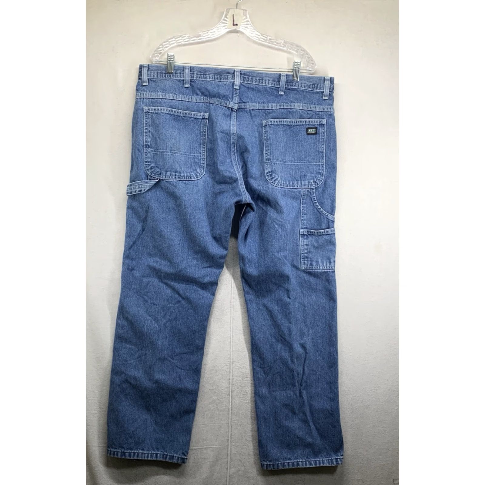 Vintage VINTAGE Key Men's Carpenter Jeans 40x30 Straight Fit Medium Wash Denim 90s USA Size US 40 / EU 56 - 2 Thumbnail