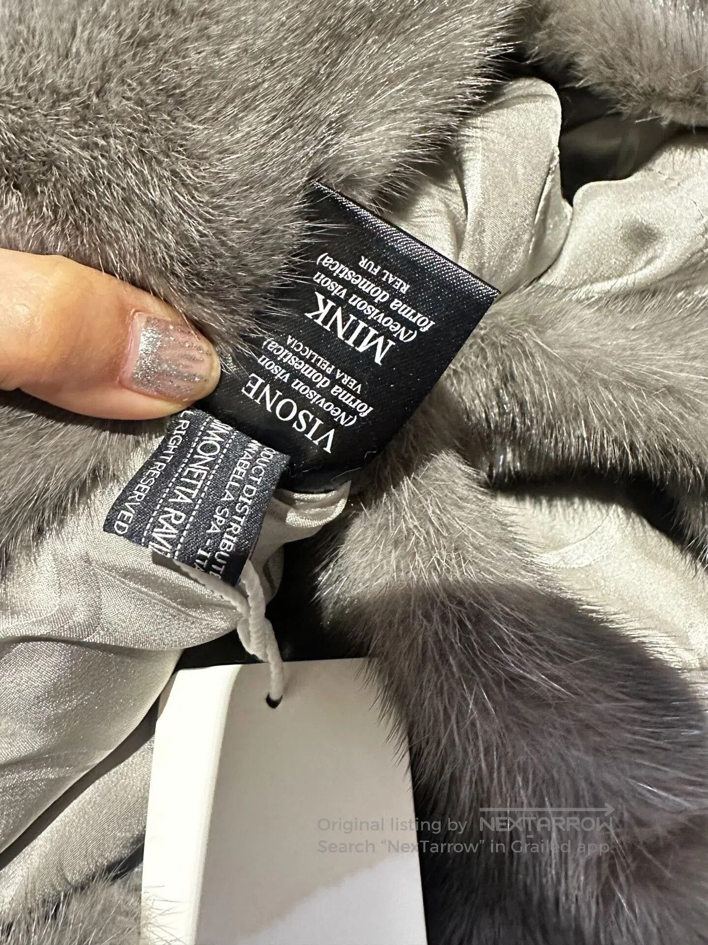 Simonetta Ravizza Simonetta Ravizza Gray Fur Bag. Size ONE SIZE - 8 Thumbnail
