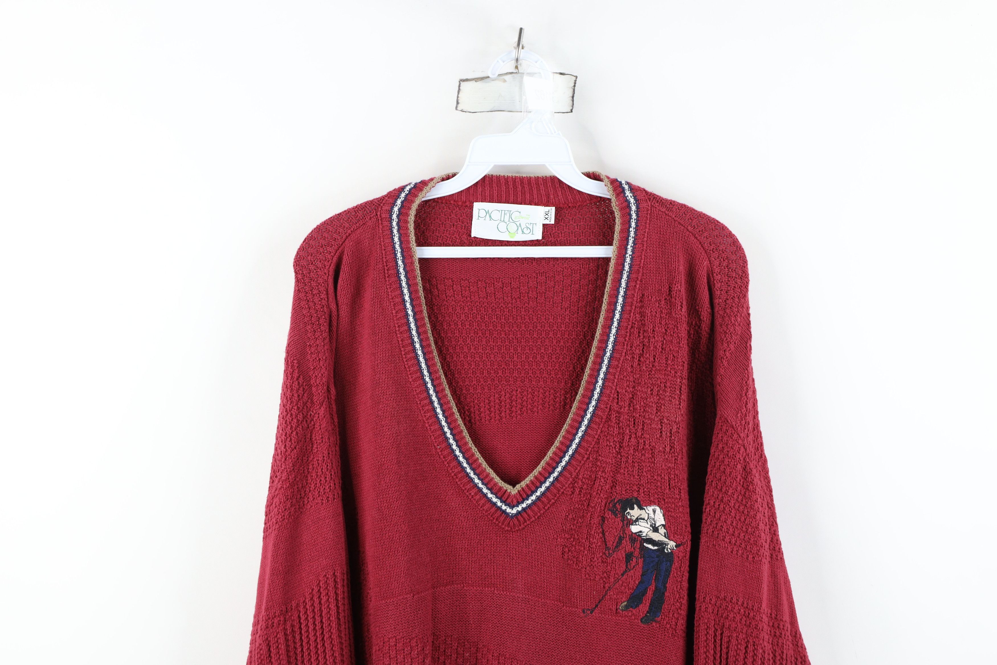 Vintage Vintage 90s Streetwear Golf All Over Print Knit Sweater USA Size US XXL / EU 58 / 5 - 2 Thumbnail