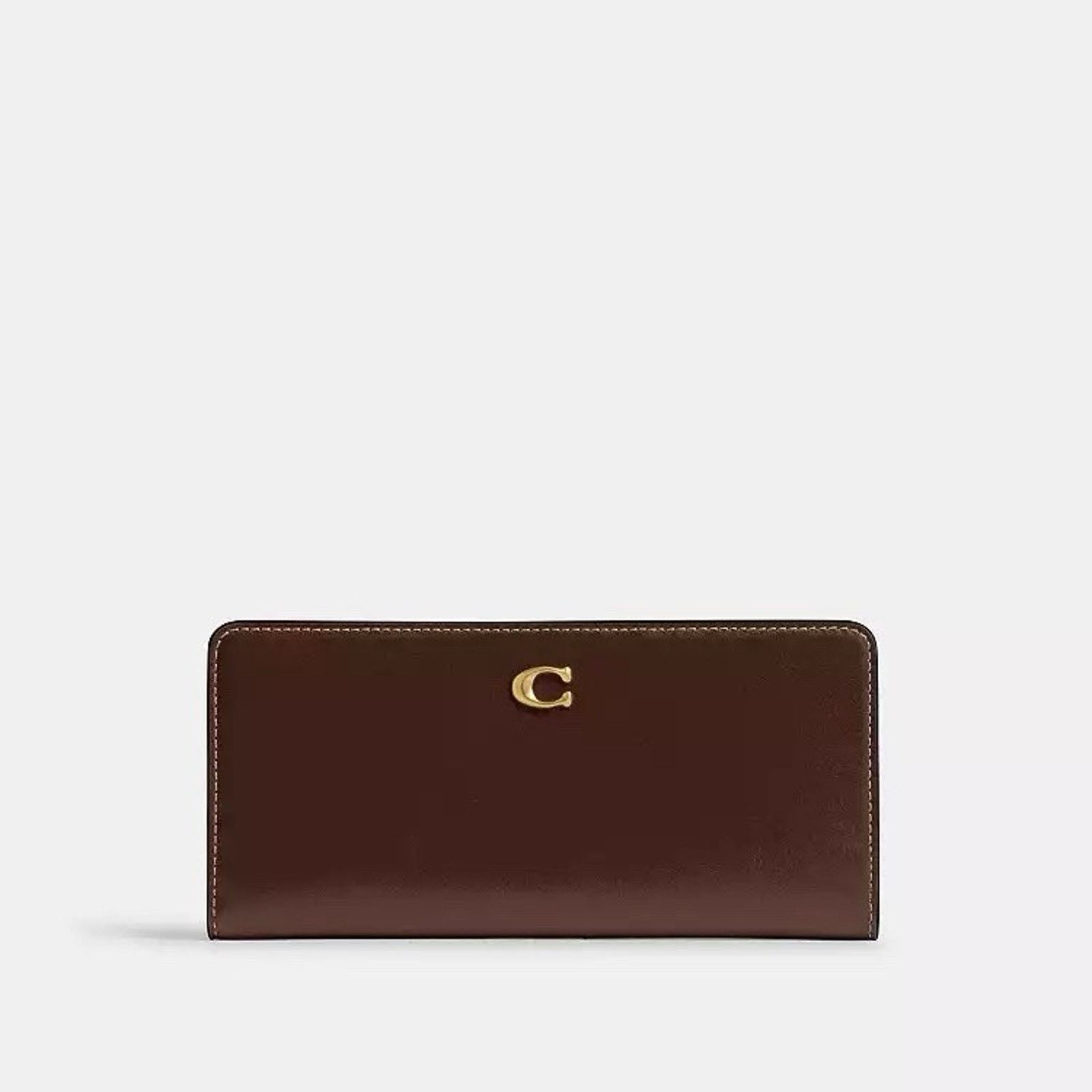 Coach NWT Coach Essential Slim Leather Wallet CZ096 Brass/Maple Size ONE SIZE - 7 Thumbnail