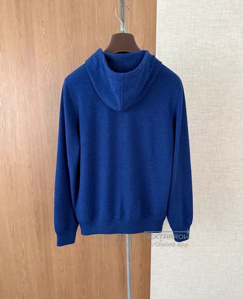 Brunello Cucinelli Brunello Cucinelli Pure Cashmere Hooded Knit Sweatshirt Size US S / EU 44-46 / 1 - 6 Thumbnail