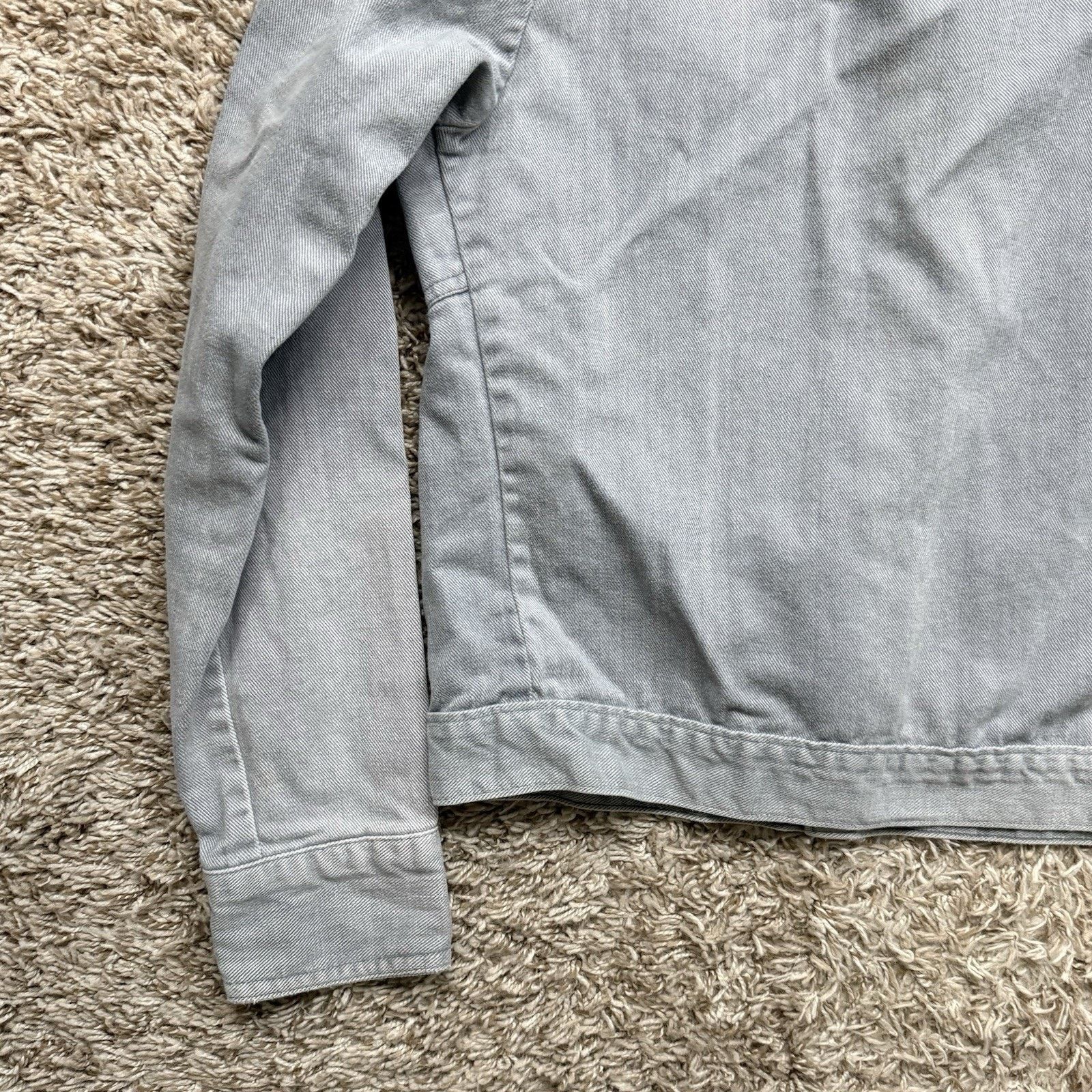 Levi's × Vintage Vintage 80’s Levi’s Grey Western Button Up Cotton Jacket Size M / US 6-8 / IT 42-44 - 8 Thumbnail