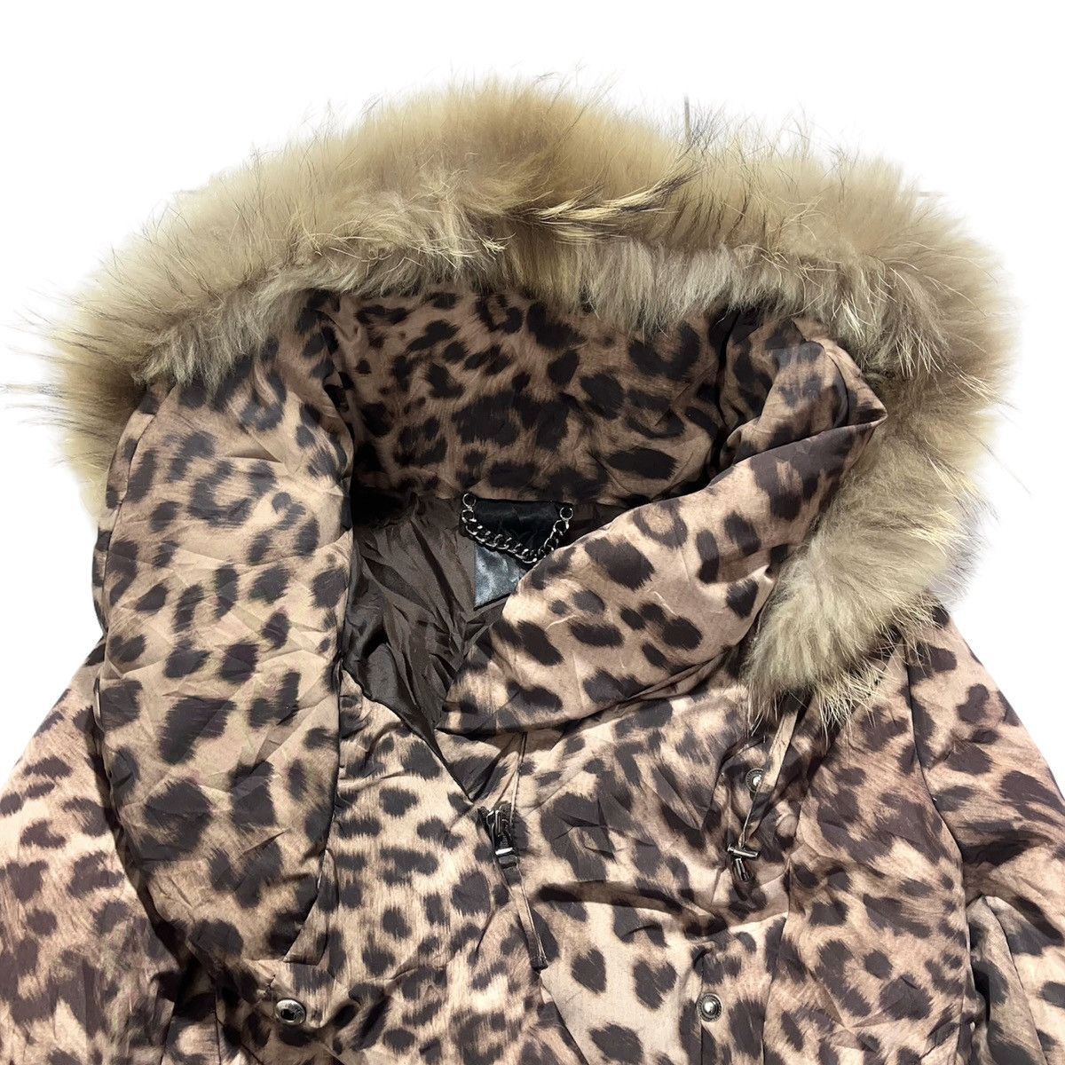 If Six Was Nine 2000s Jessi New York Leopard Fur Bono Jacket Lgb Goa Style Size US M / EU 48-50 / 2 - 6 Thumbnail