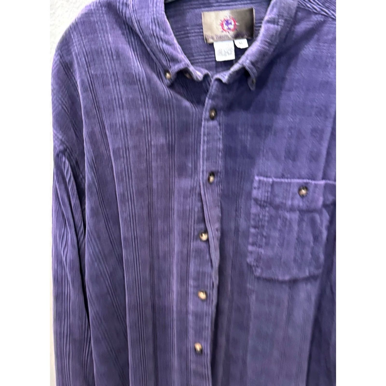 The Territory Ahead Territory Ahead XL Long Sleeve Shirt Plum Terry Cloth Plaid Mens XS? XL - wait cannot assume XS. Size US XL / EU 56 / 4 - 4 Thumbnail