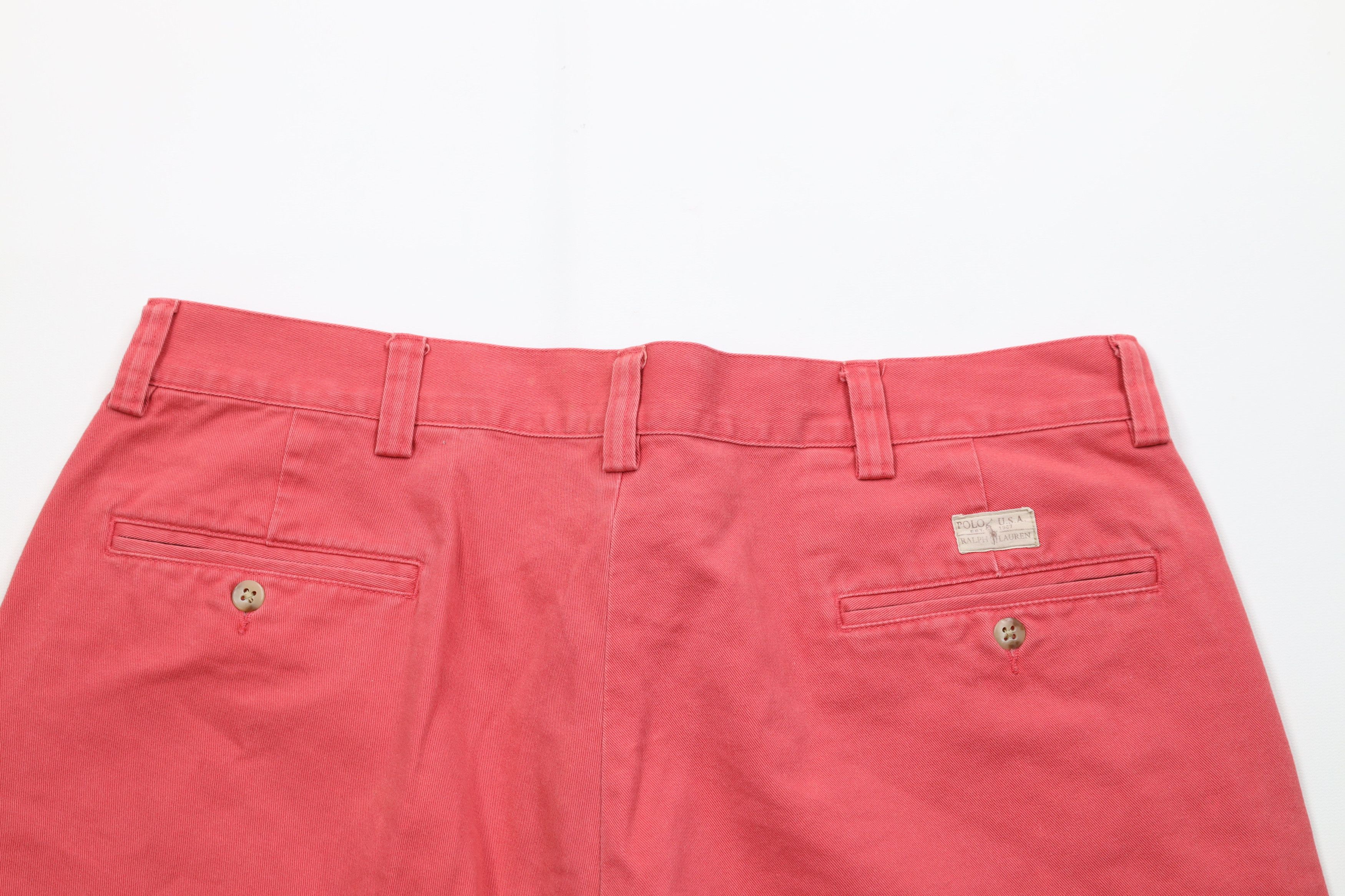 Ralph Lauren Vintage 90s Ralph Lauren Above Knee Cotton Chino Shorts Size US 36 / EU 52 - 11 Thumbnail