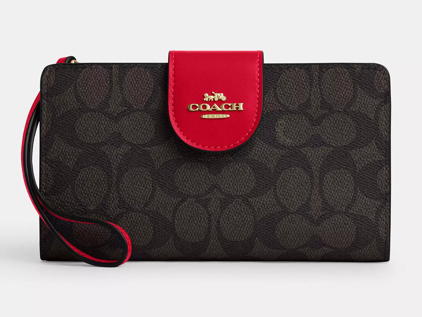 Coach Phone Wallet In Signature Canvas CW780 Size ONE SIZE - 8 Thumbnail