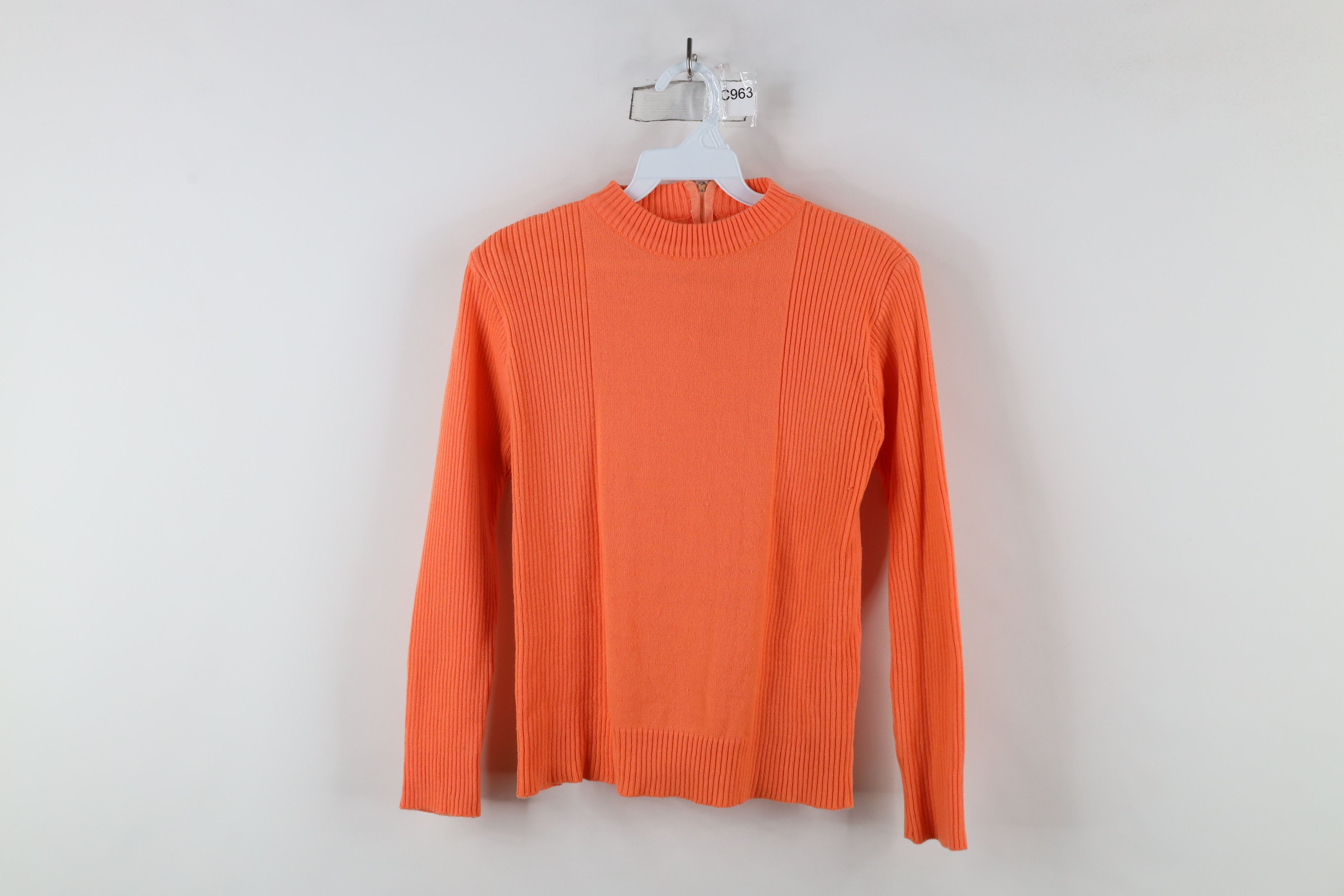 Vintage Vintage 70s Streetwear Ribbed Knit Back Zip Sweater Size M / US 6-8 / IT 42-44 - 1 Thumbnail