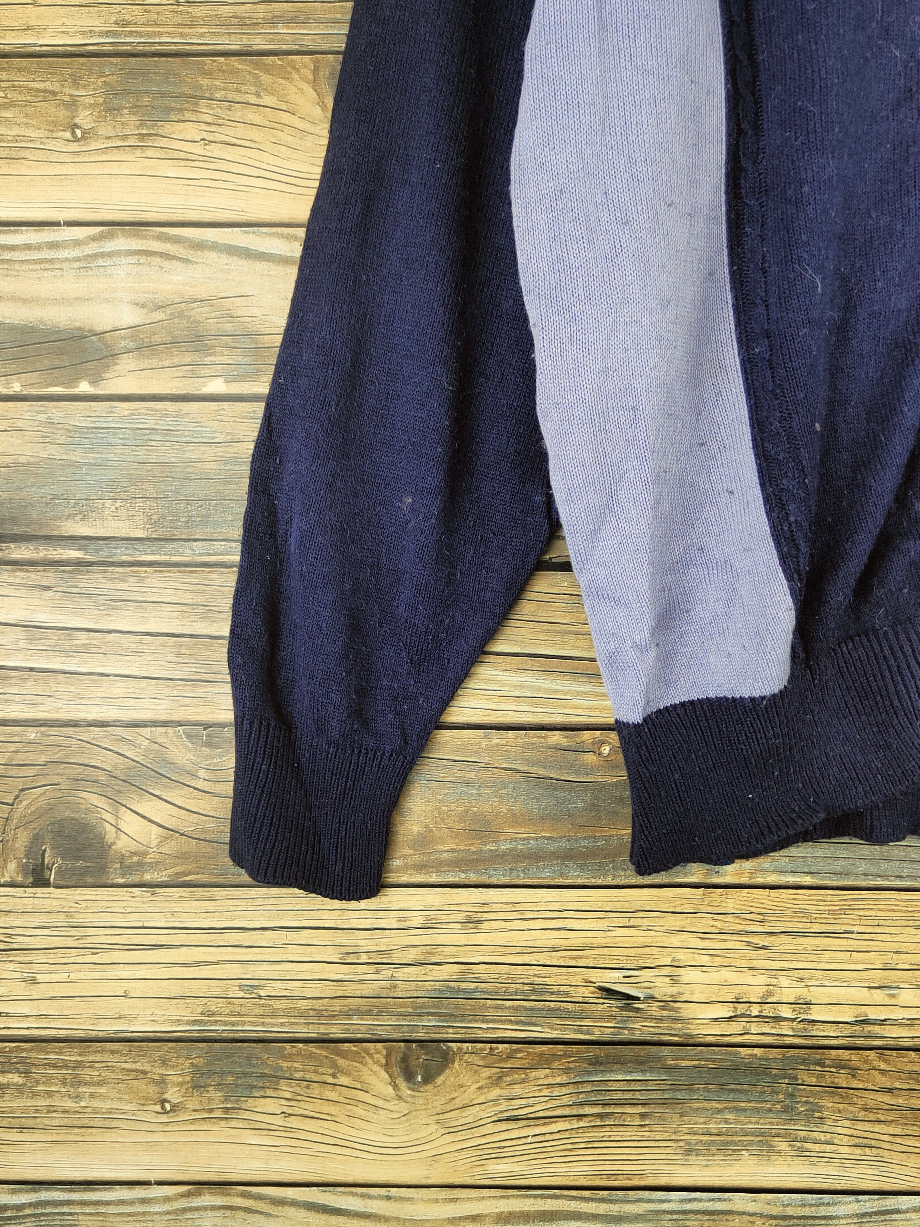 Japanese Brand DL Creek Keeper Navy Knitwear Cardigans #46-559 Size US L / EU 52-54 / 3 - 4 Thumbnail