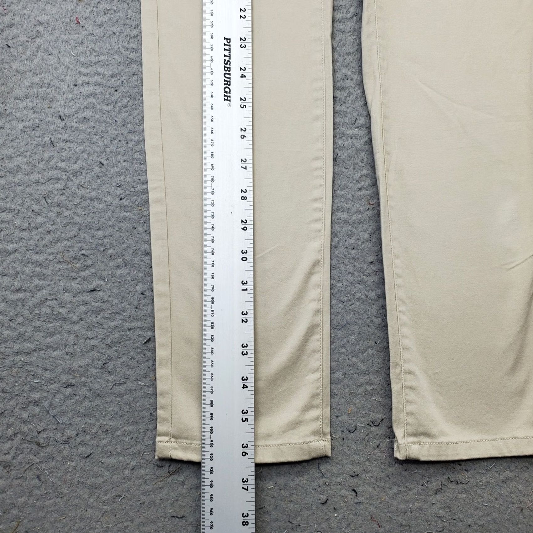 Nautica Nautica Pants Womens 0 Khaki Chino Straight Fit Ankle Length 28 Inseam Button Fly Capable Pockets Tan Casual Travel Homewear Mens Womens Size 25" / US 0 / IT 36 - 3 Thumbnail