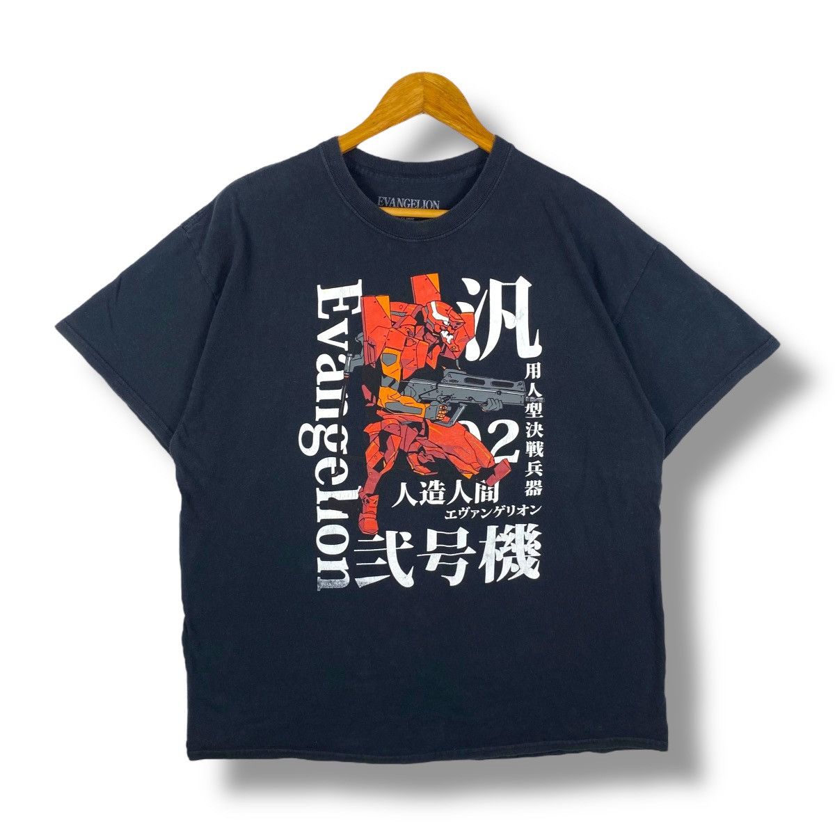 Anime EVANGELION Unit-02 Mecha Anime Graphic Tee Shirt Extra Large Size US XL / EU 56 / 4 - 1 Thumbnail