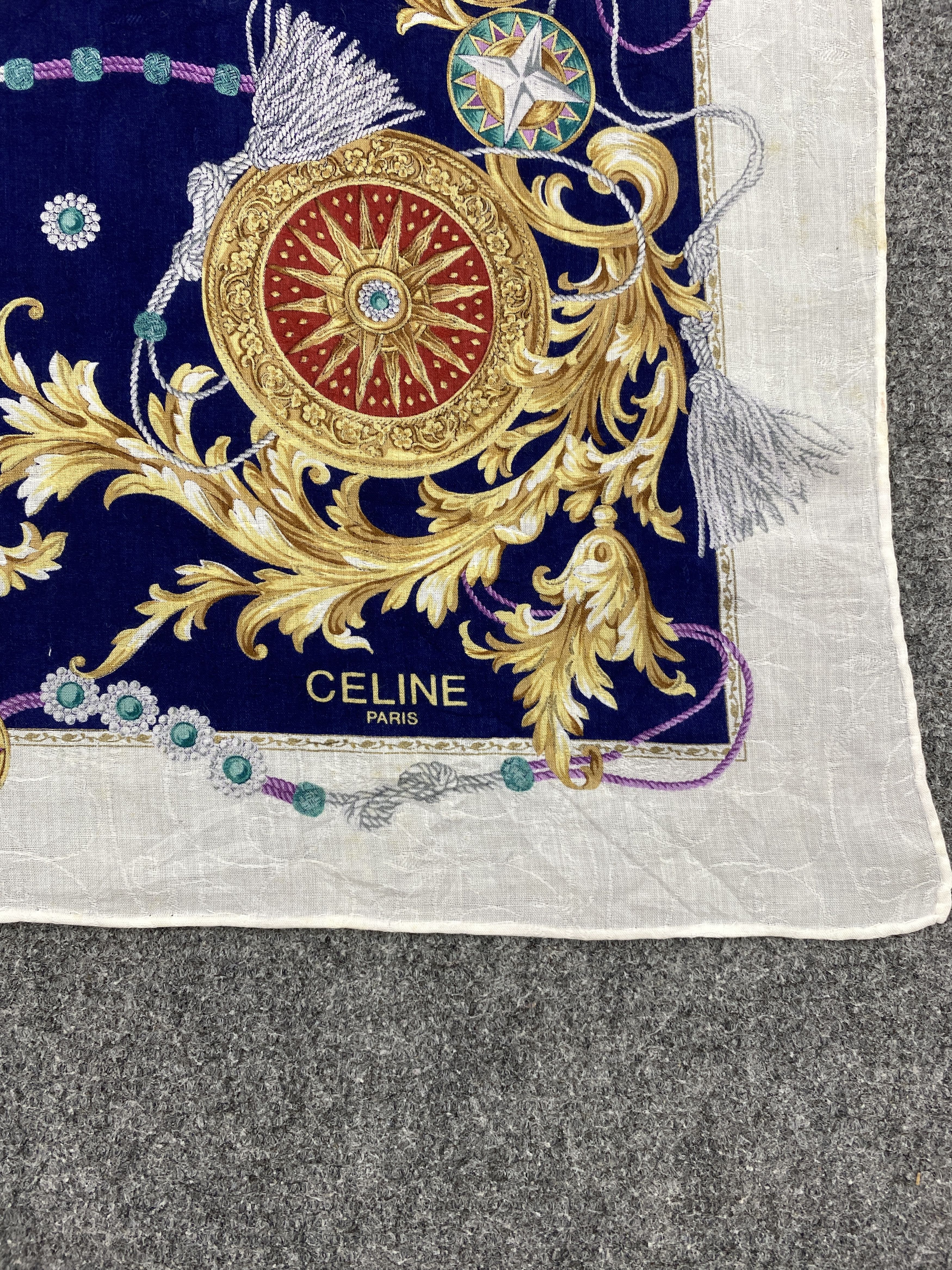 Celine VIntage Celine Handkerchief / Neckerchief / Bandana HKC0819 Size ONE SIZE - 5 Thumbnail