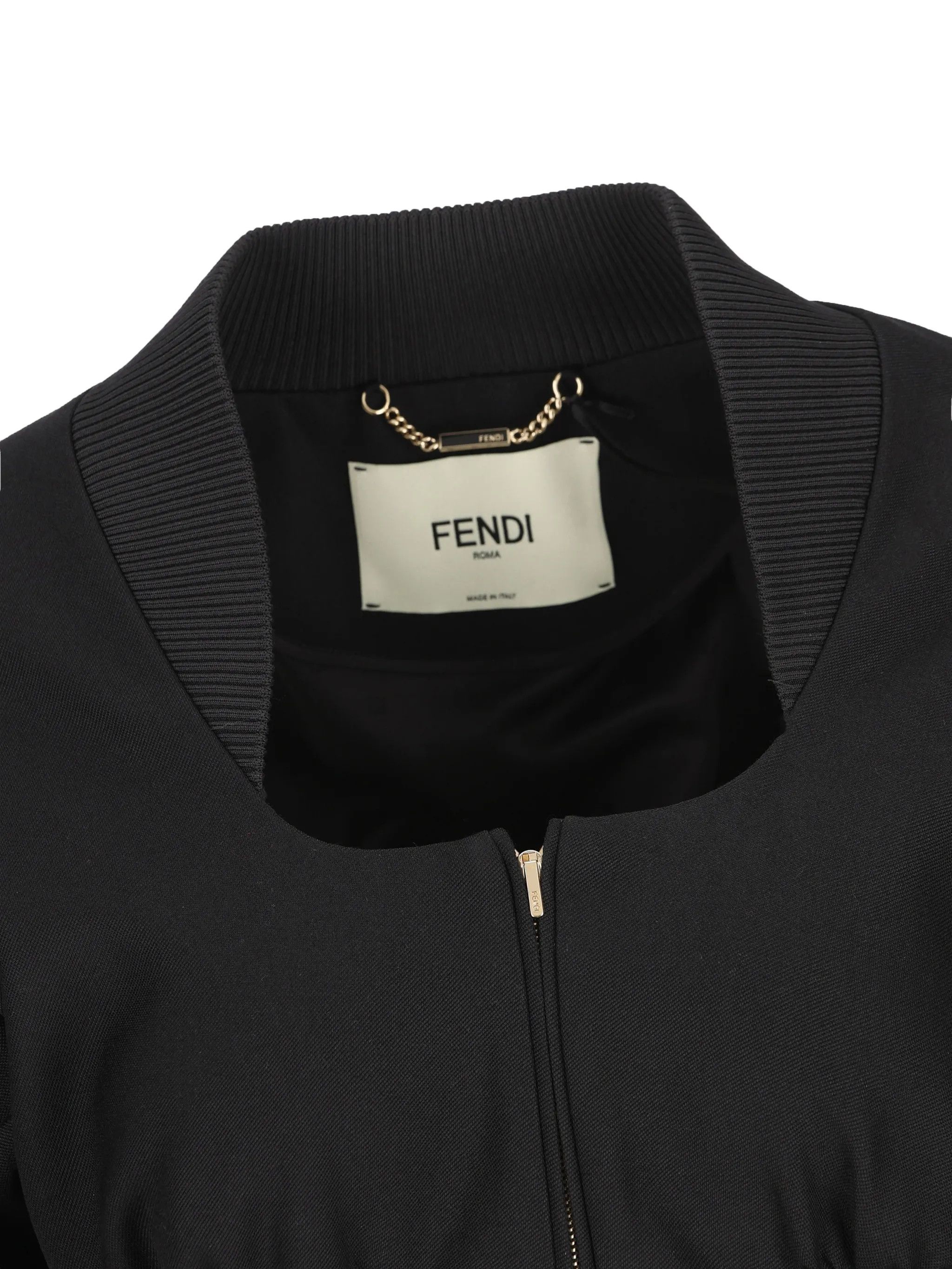 Fendi os11x0526 Fitted Jacket in Black Size L / US 10 / IT 46 - 4 Thumbnail