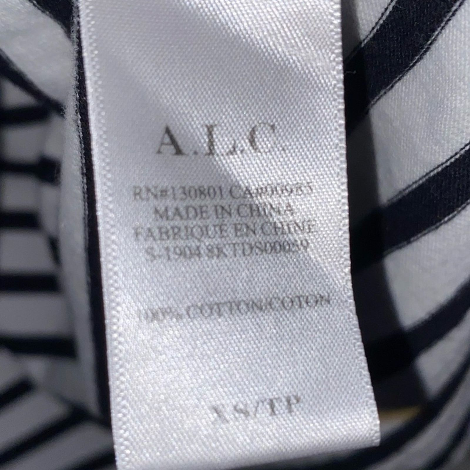 A.L.C. A.L.C. $365 Kidman Black Striped Puff LS Tee Dress XS Size XS / US 0-2 / IT 36-38 - 11 Thumbnail