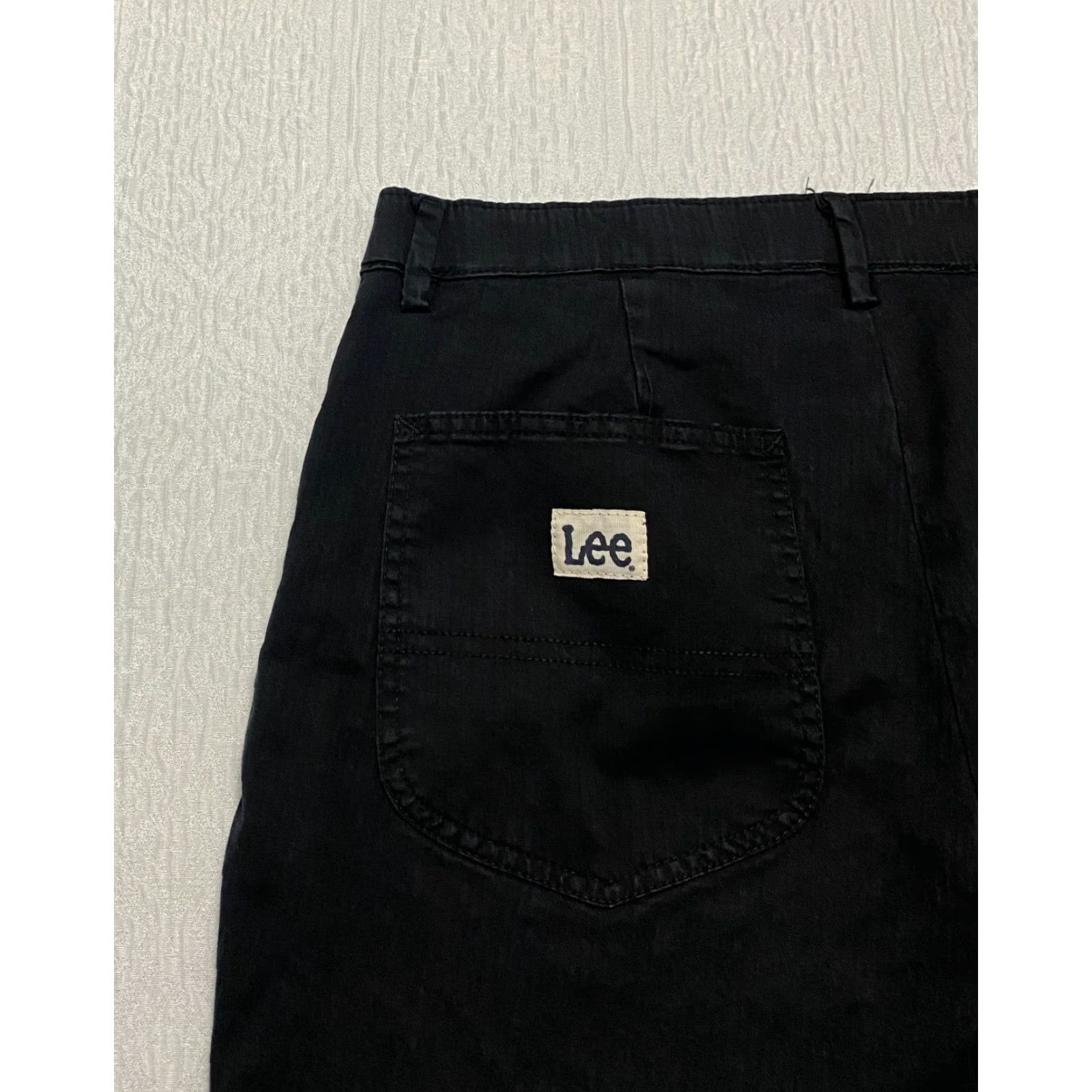 Lee Lee Black Jogger Pants Womens Size 12 Regular Fit Tapered Leg Mid Rise Stretch Size 34" / US 12 / IT 48 - 7 Thumbnail